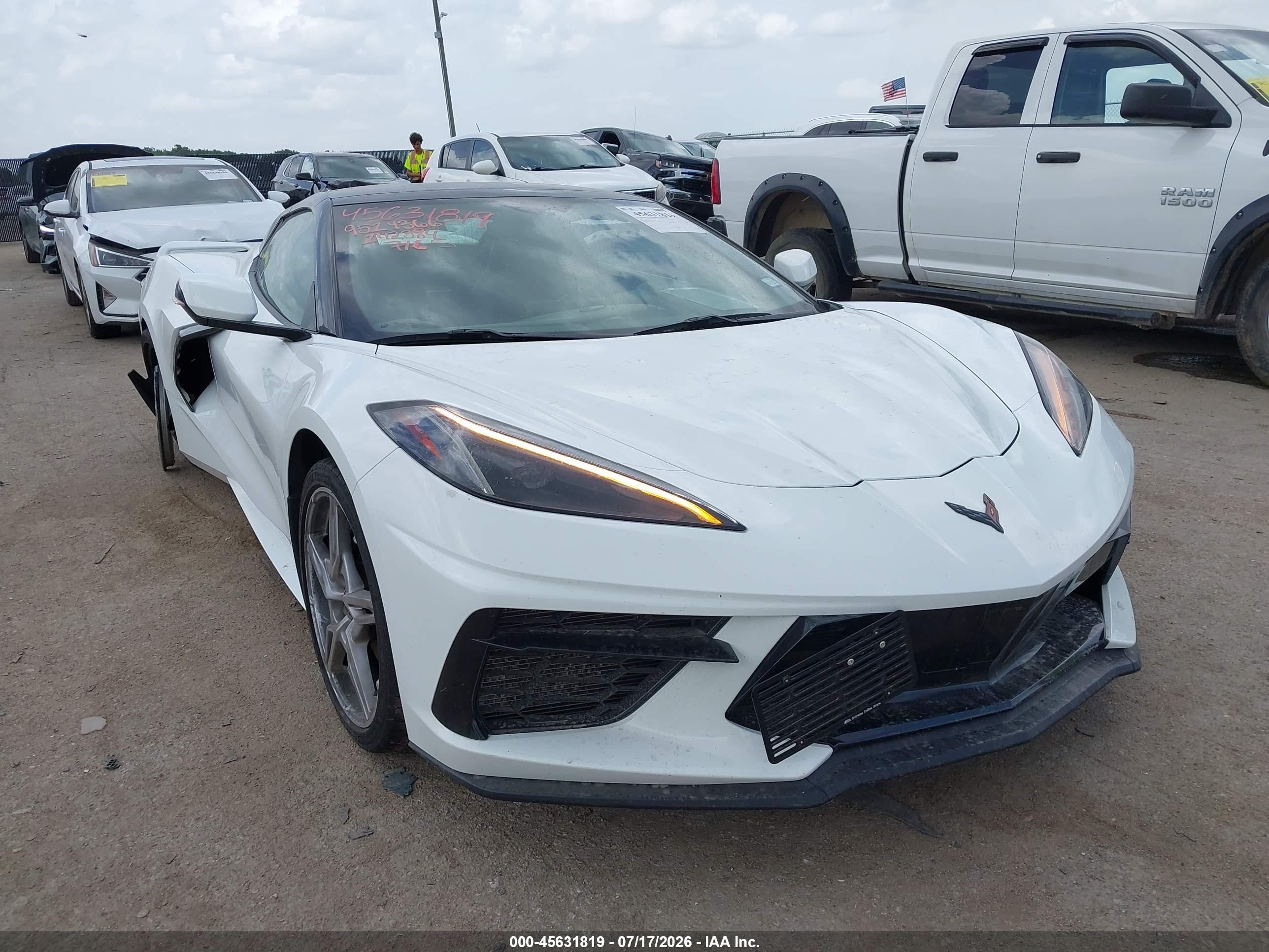 2023 Chevrolet Corvette Stingray VIN 1G1YA3D40P5142384 — IAAI salvage auction photo