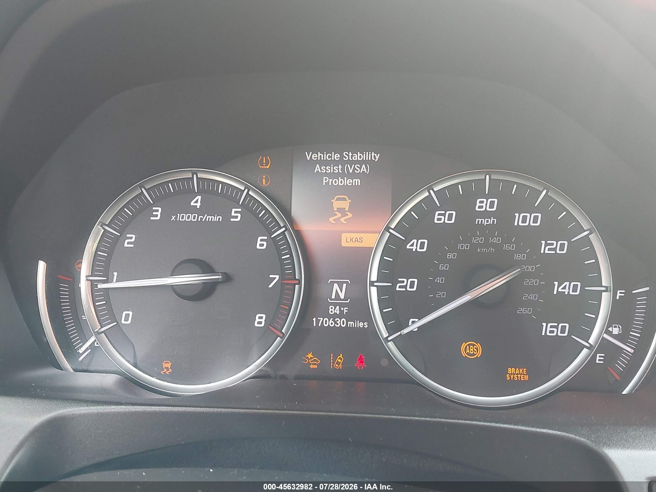 2017 Acura Tlx VIN 19UUB1F55HA011037 IAAI salvage auction — Unknown, Salvage (Connecticut), sold $1,400 on 2026-09-17 (photo 7)