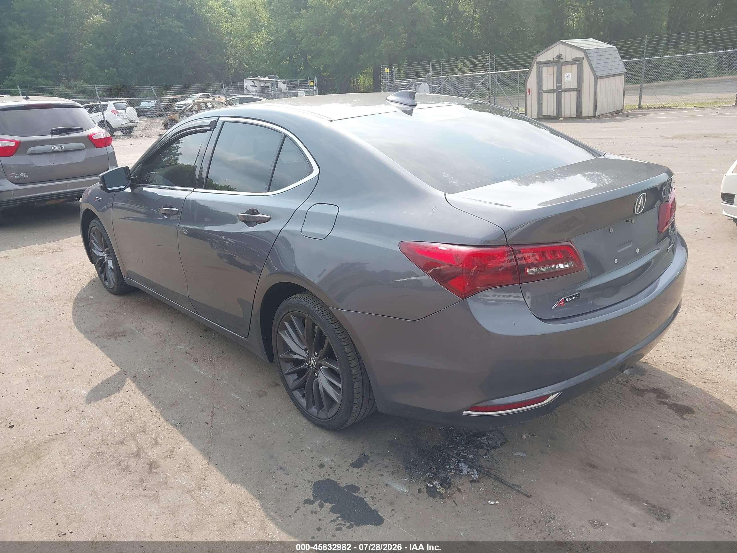 2017 Acura Tlx VIN 19UUB1F55HA011037 IAAI salvage auction — Unknown, Salvage (Connecticut), sold $1,400 on 2026-09-17 (photo 3)