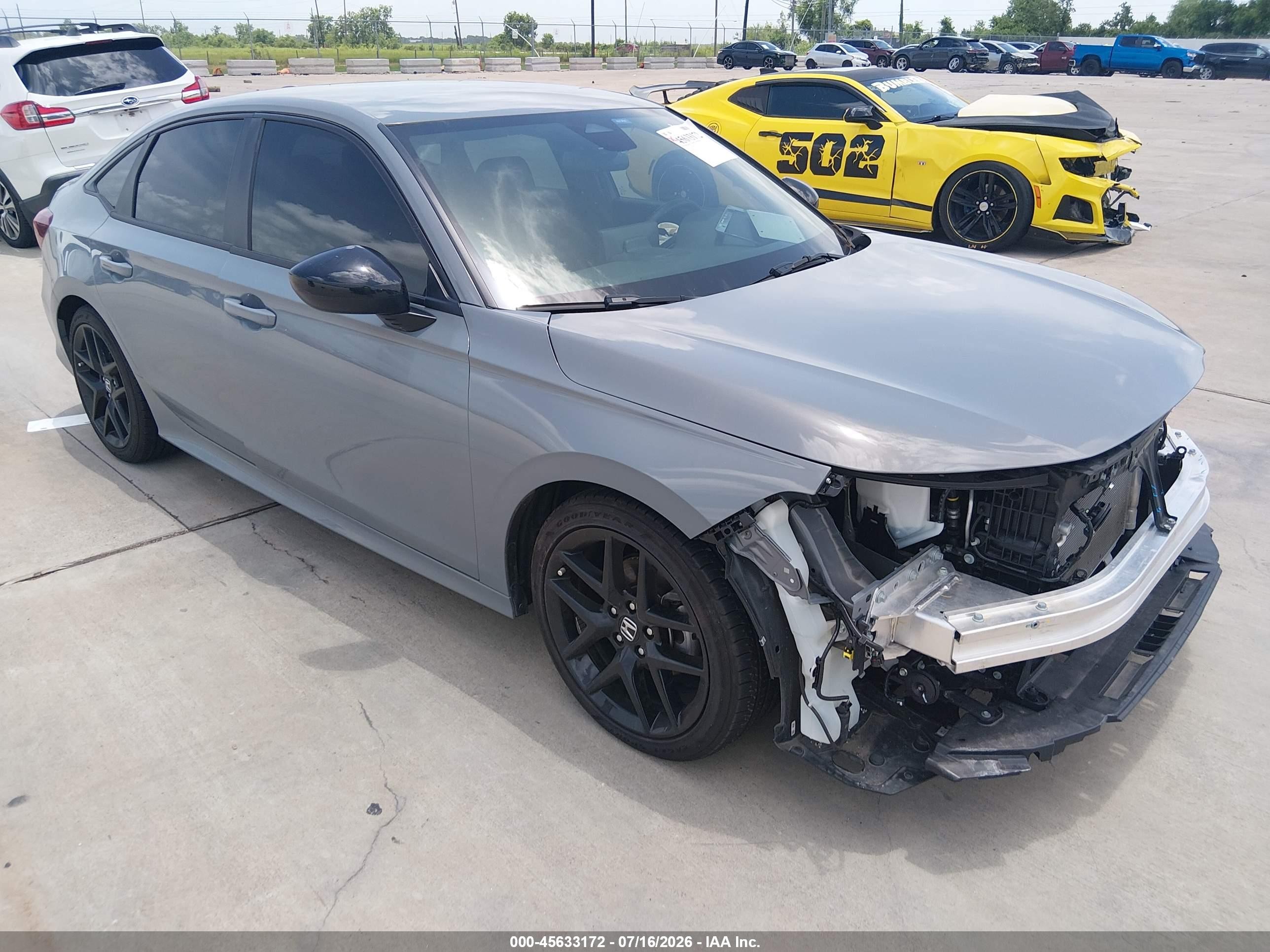 2026 Honda Civic VIN 2HGFE2F5XTH525658 — IAAI salvage auction photo