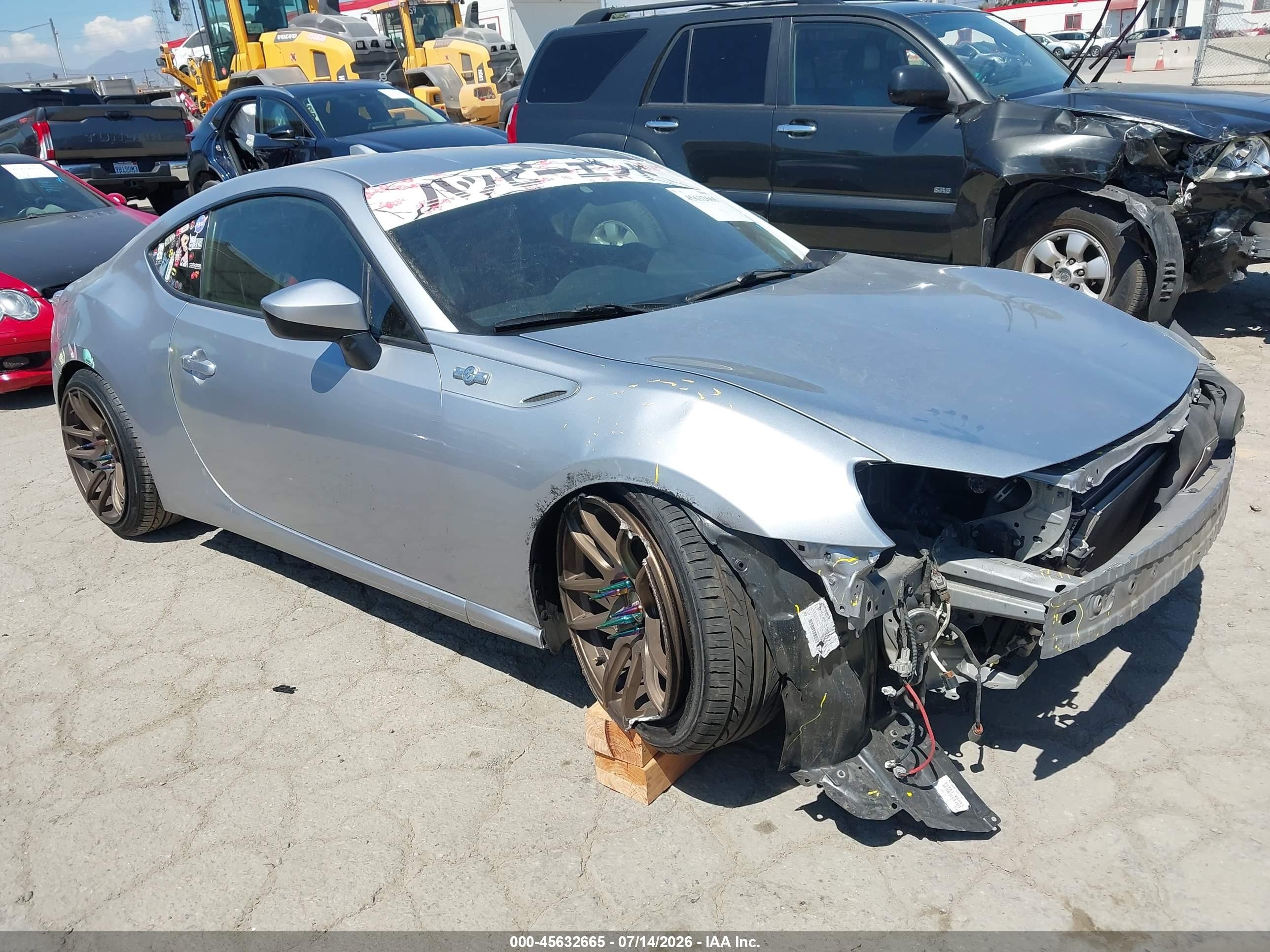 2015 Scion Fr-s VIN JF1ZNAA12F9702644 IAAI salvage auction — Front End, Salvage (California), sold $2,100 on 2026-09-07 (photo 1)
