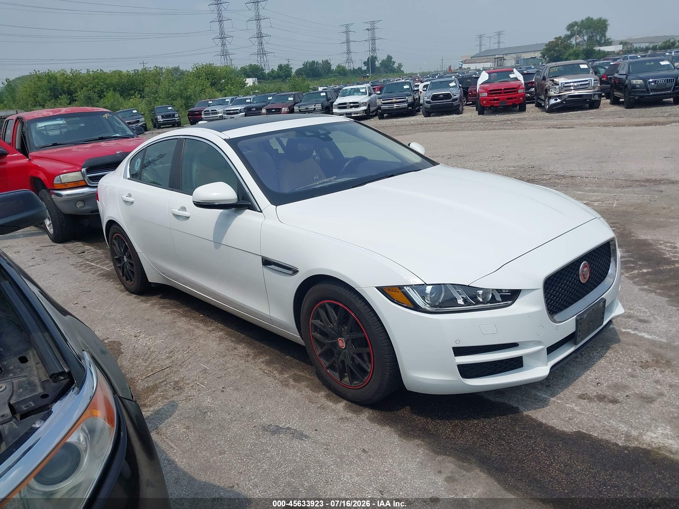 2017 Jaguar Xe VIN SAJAD4BN5HCP10984 IAAI salvage auction — Water/Flood, Salvage (Illinois), sold $3,000 on 2026-09-08 (photo 1)