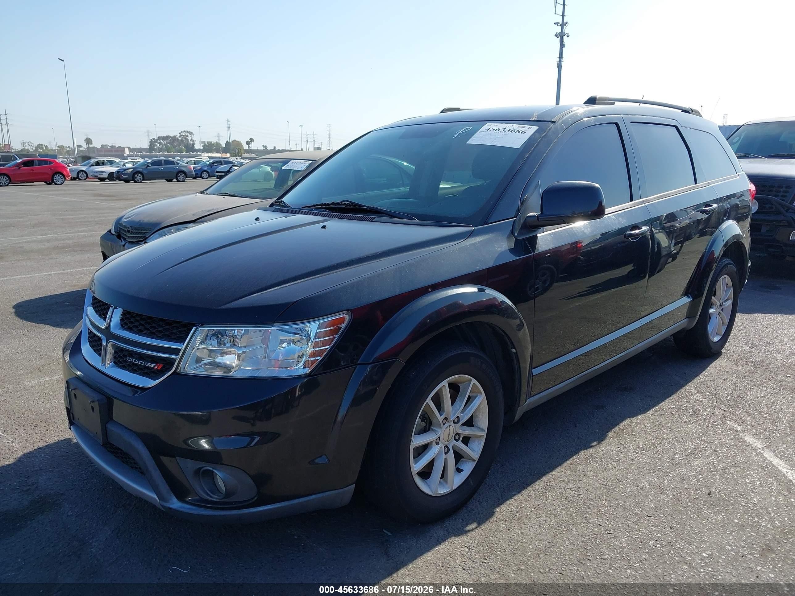 2013 Dodge Journey VIN 3C4PDDBG1DT593283 IAAI salvage auction — Normal Wear, Clear - Dealer Only (California), sold $475 on 2026-09-03 (photo 2)