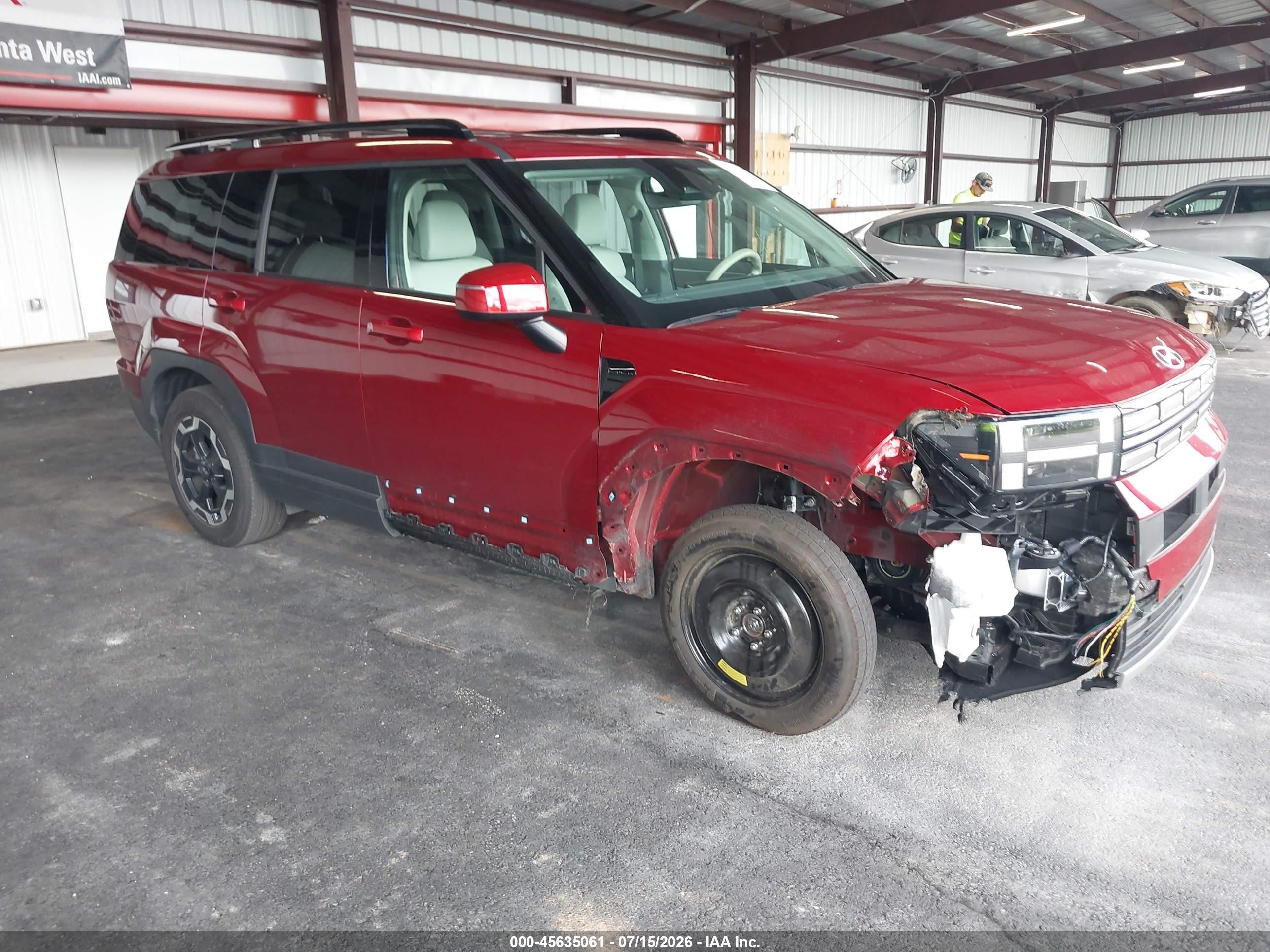 2025 Hyundai Santa Fe VIN 5NMP24GL9SH089909 — IAAI salvage auction photo