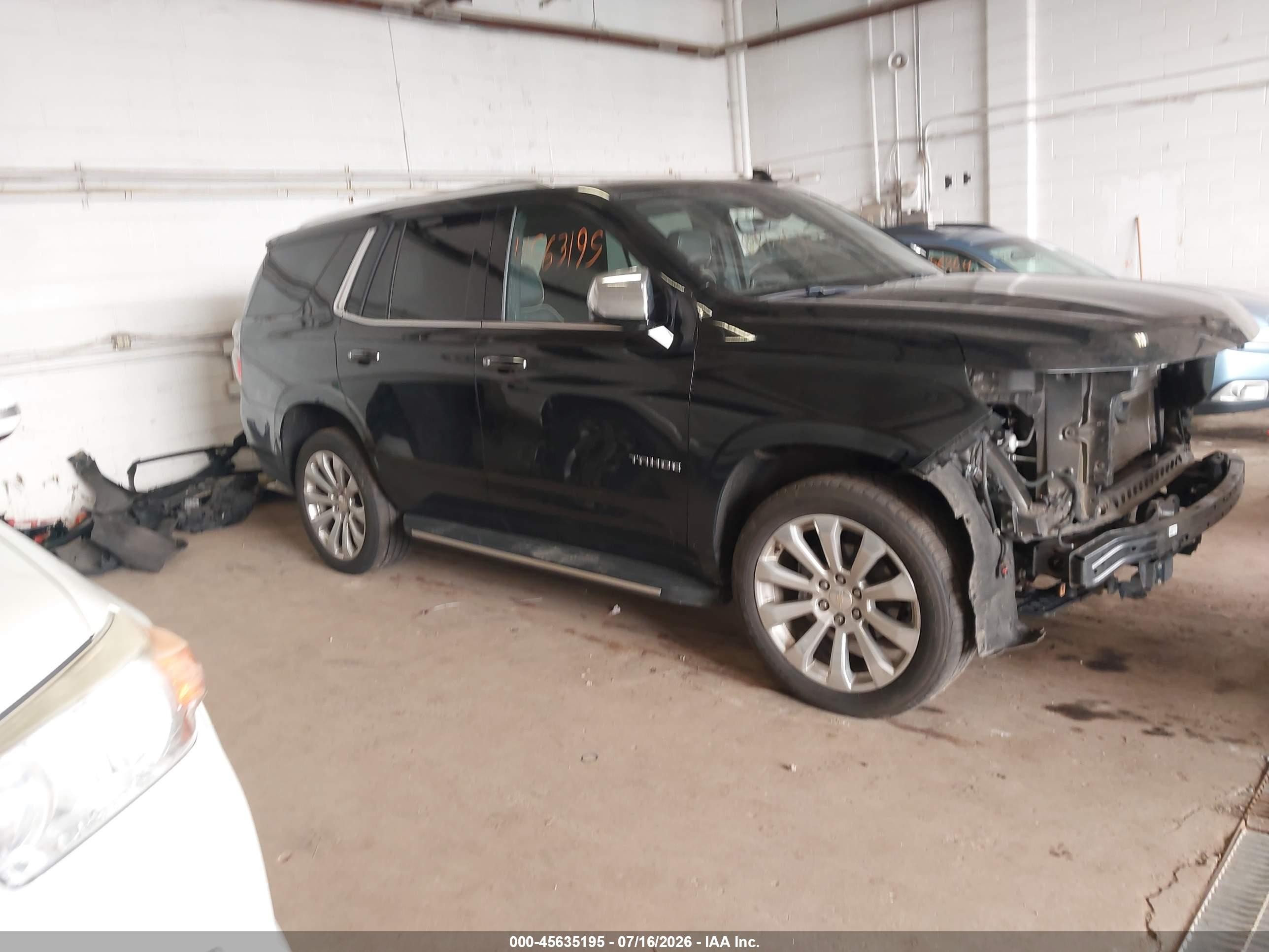 2021 Chevrolet Tahoe VIN 1GNSKSKDXMR316433 — IAAI salvage auction photo