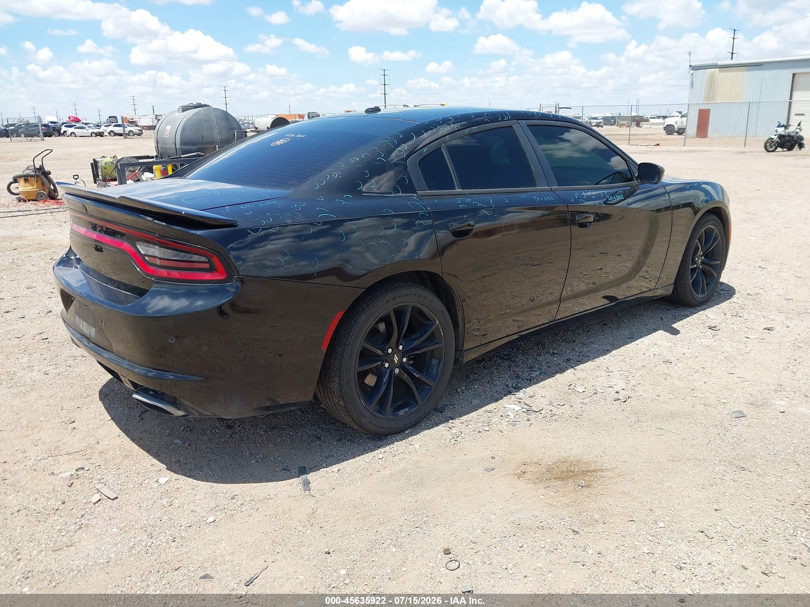 2018 Dodge Charger VIN 2C3CDXBG6JH157389 IAAI salvage auction — Hail, Salvage (Texas), sold $3,300 on 2026-09-25 (photo 4)