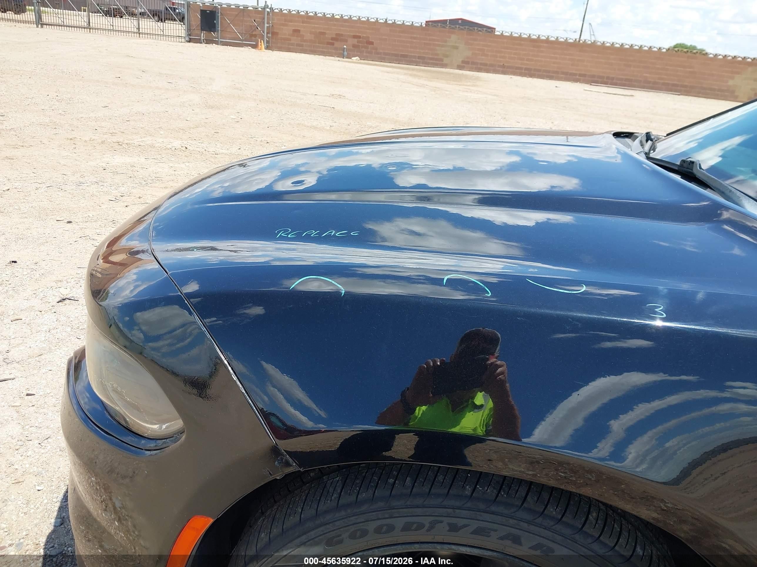 2018 Dodge Charger VIN 2C3CDXBG6JH157389 IAAI salvage auction — Hail, Salvage (Texas), sold $3,300 on 2026-09-25 (photo 6)