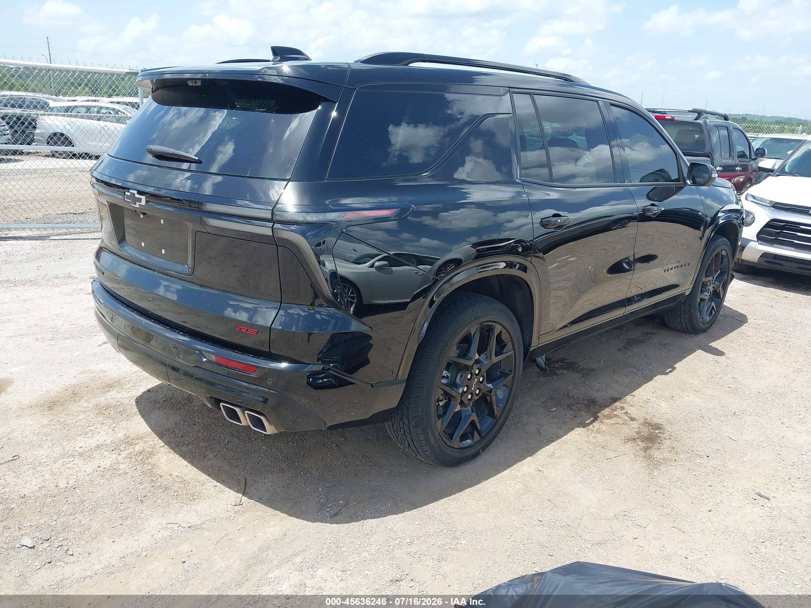 2025 Chevrolet Traverse VIN 1GNERLRS0SJ206473 IAAI salvage auction — Front End, Clear (Oklahoma), sold $22,400 on 2026-09-12 (photo 4)