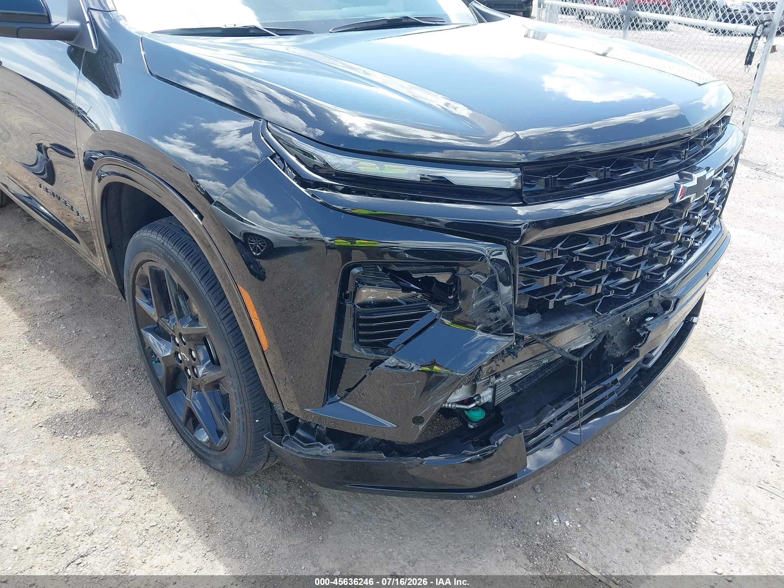 2025 Chevrolet Traverse VIN 1GNERLRS0SJ206473 IAAI salvage auction — Front End, Clear (Oklahoma), sold $22,400 on 2026-09-12 (photo 6)