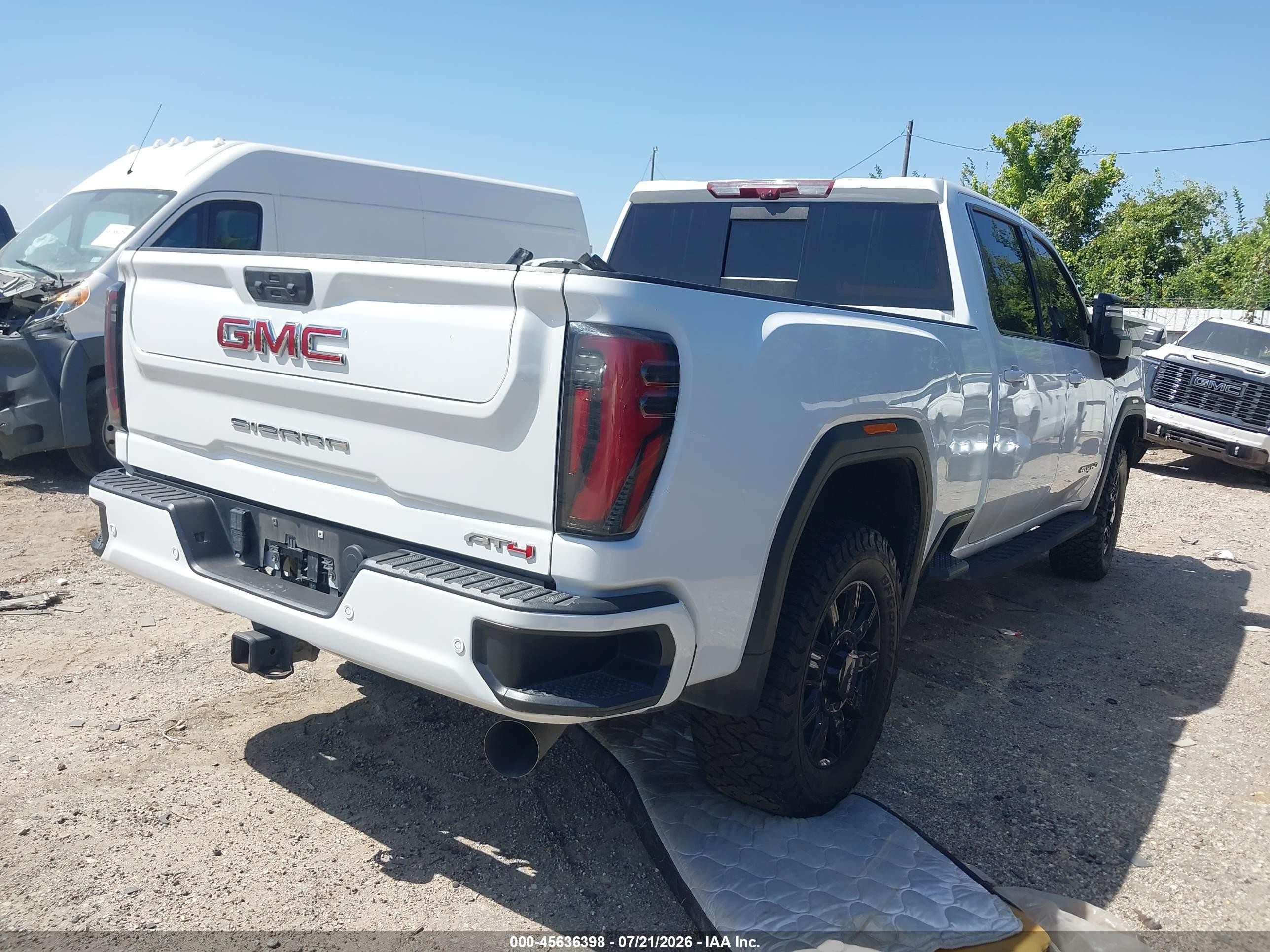 2024 Gmc SIERRA VIN 1GT49PEY0RF233675 IAAI salvage auction — Front End, Original (Texas), sold $29,500 on 2026-09-02 (photo 4)