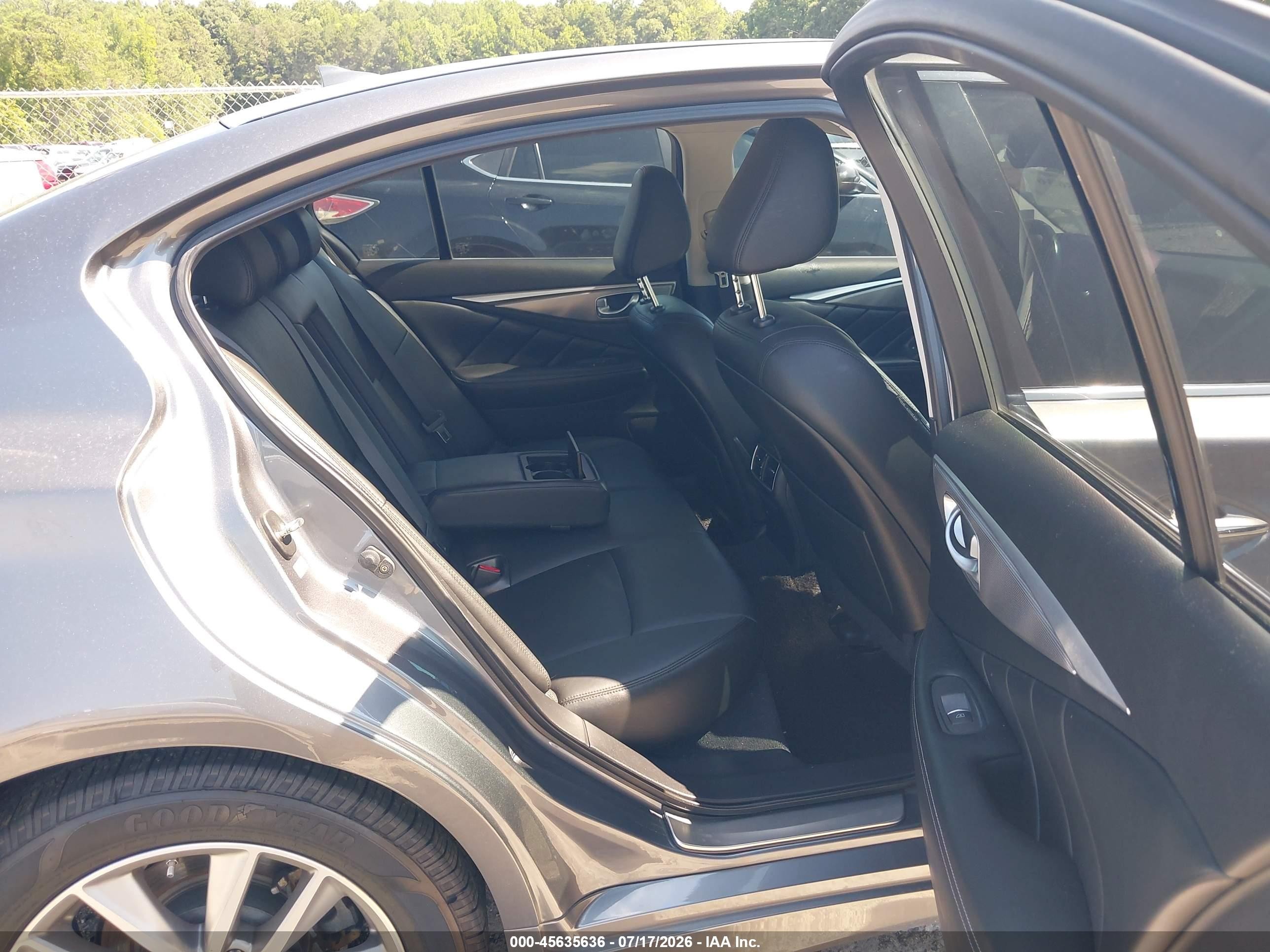 2014 Infiniti Q50 VIN JN1BV7AP2EM689654 IAAI salvage auction — Rear End, Salvage (Georgia), sold $1,350 on 2026-09-09 (photo 8)