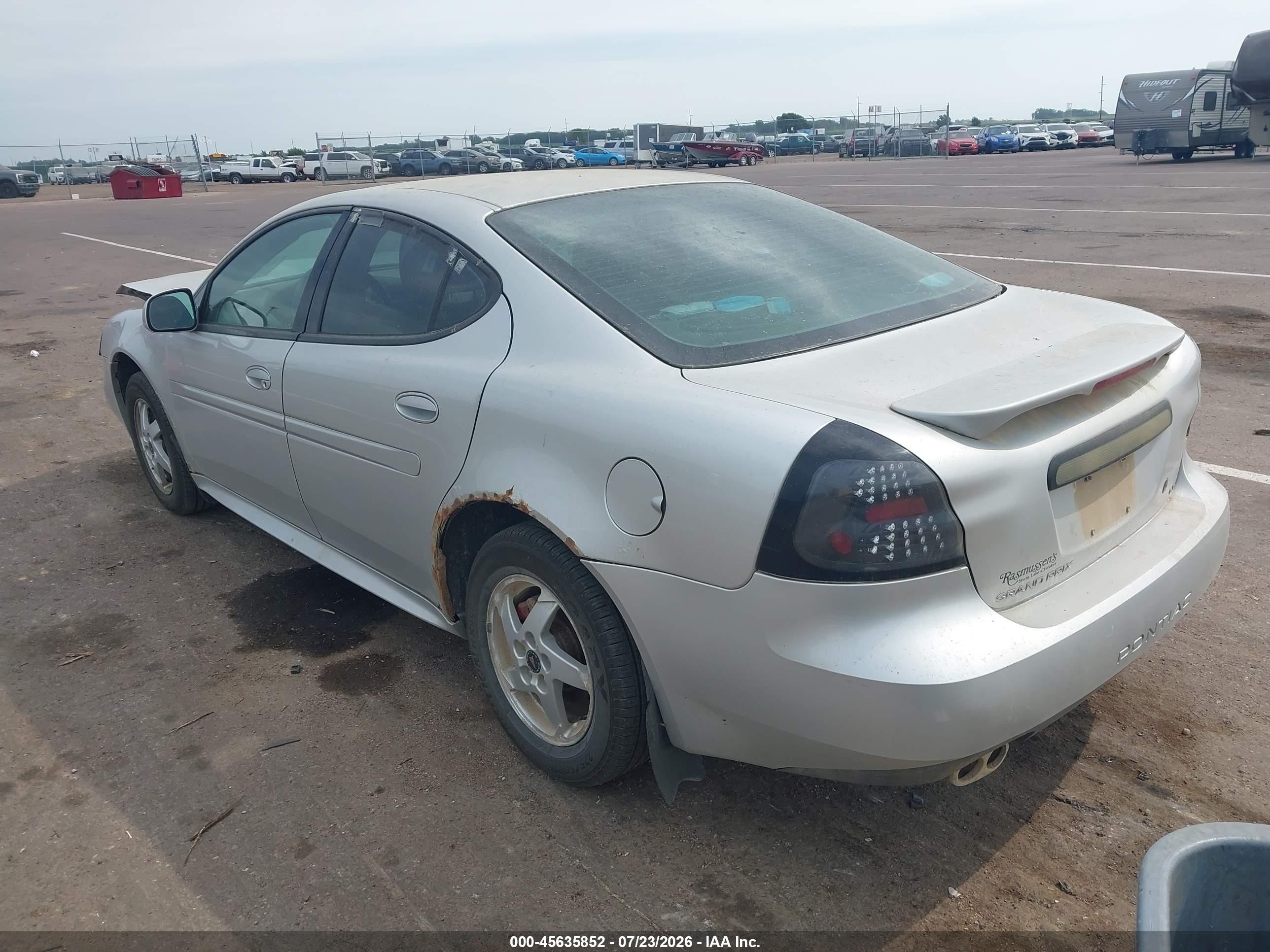 2004 Pontiac Grand prix VIN 2G2WP522941306467 IAAI salvage auction — Front End, Regular (South Dakota), sold $375 on 2026-09-11 (photo 3)