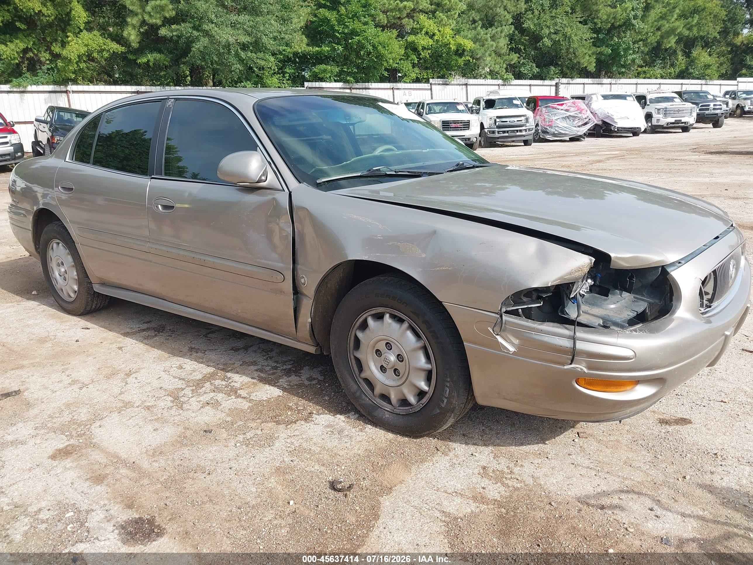 2001 Buick LeSabre VIN 1G4HP54K214156036 IAAI salvage auction — Front End, Original (Texas), sold $250 on 2026-09-12 (photo 1)
