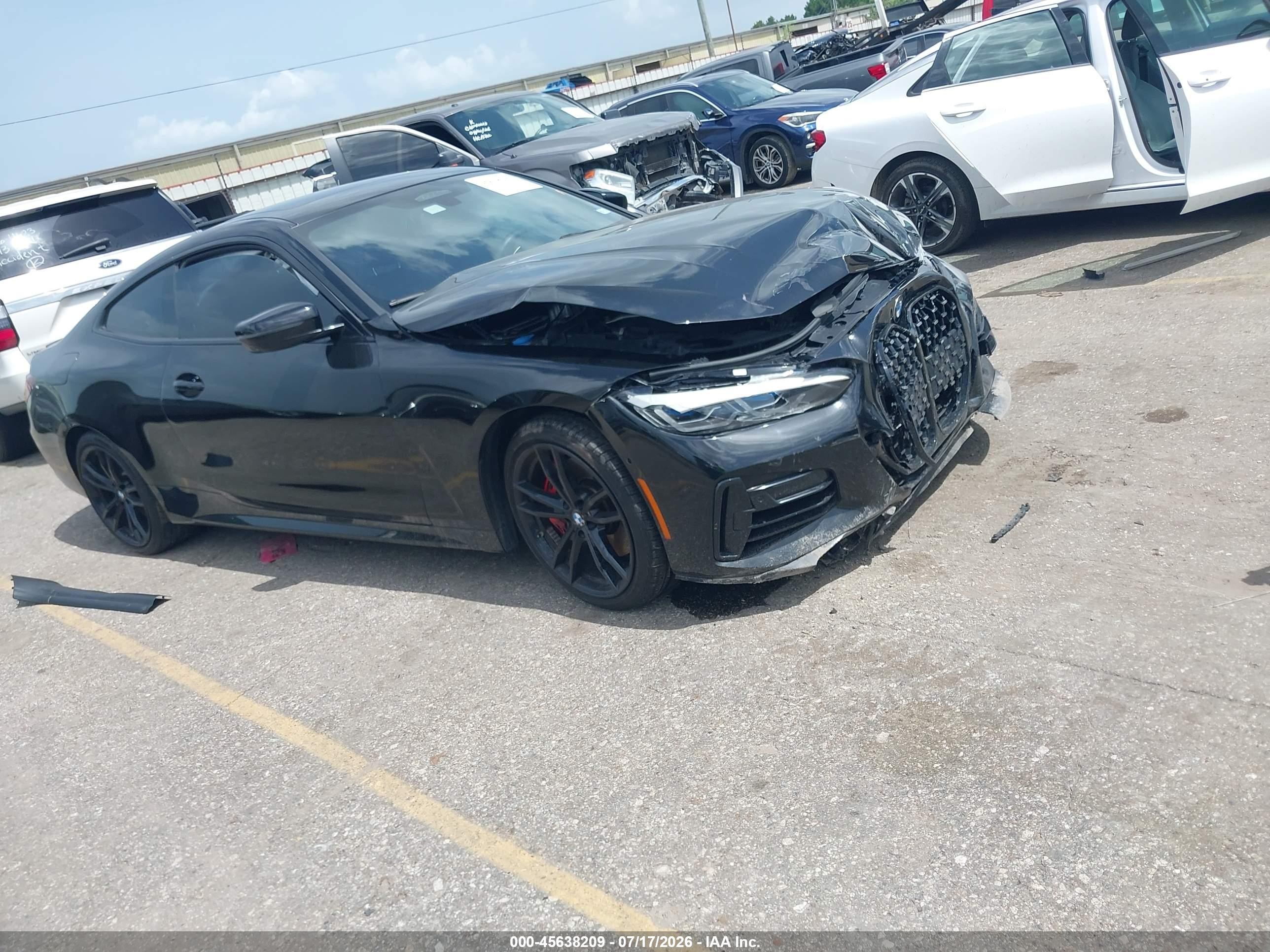 2021 BMW M440i xDrive VIN WBA13AR07MCG52347 — IAAI salvage auction photo