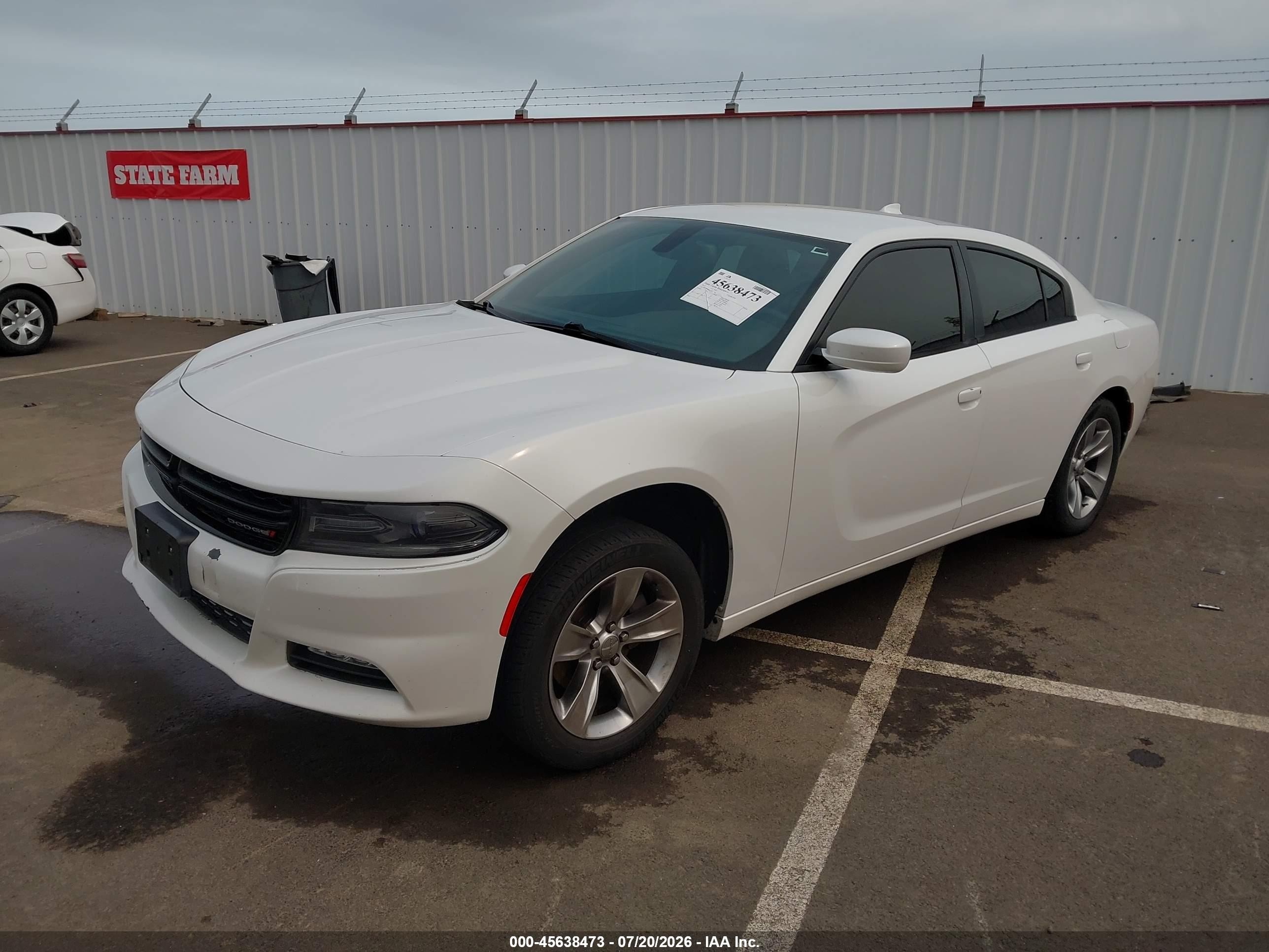 2015 Dodge Charger VIN 2C3CDXHG2FH843766 IAAI salvage auction — Unknown, Salvage (Oregon), sold $1,450 on 2026-09-08 (photo 2)