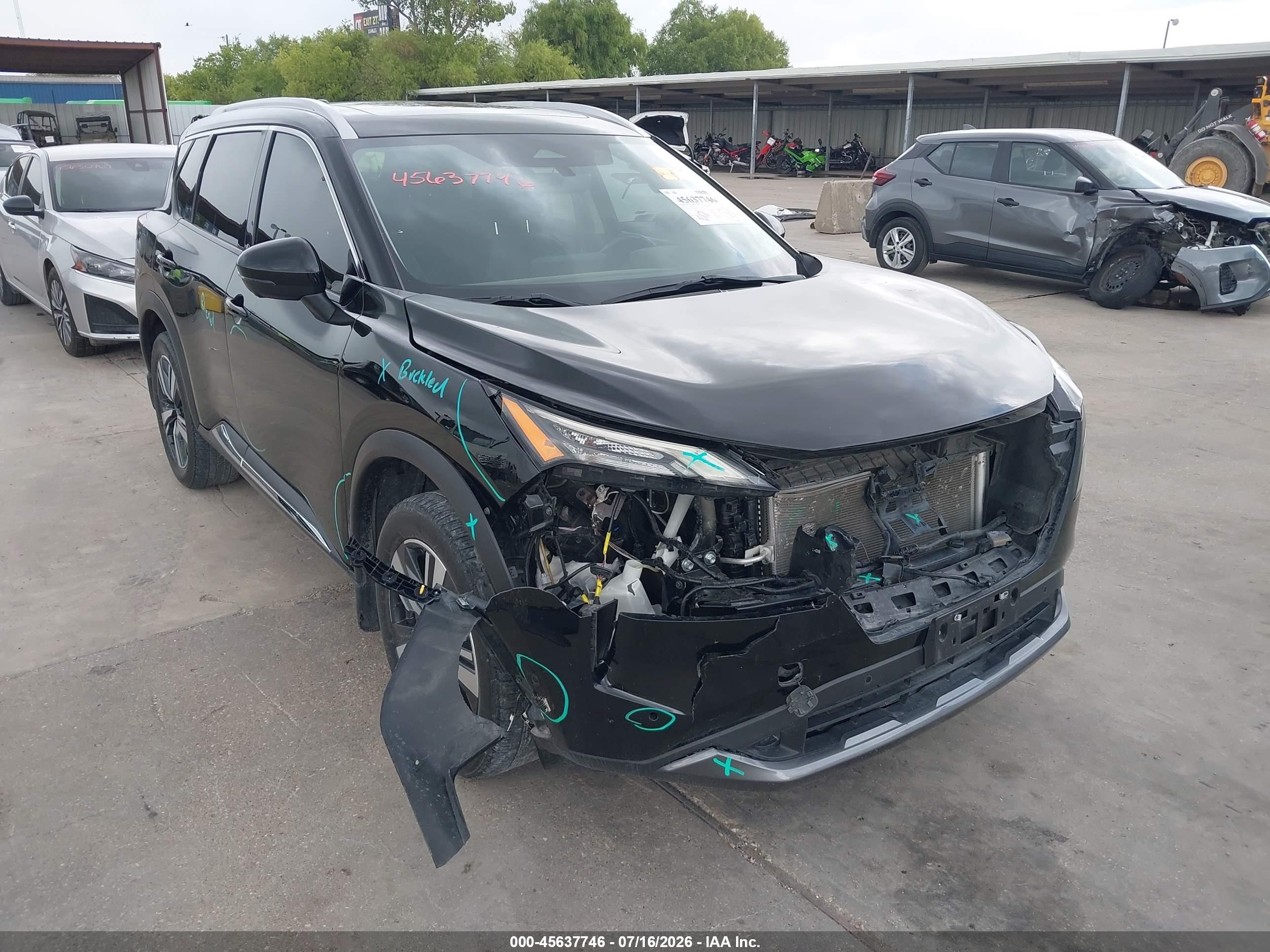 2022 Nissan Rogue VIN 5N1BT3CA3NC704264 — IAAI salvage auction photo