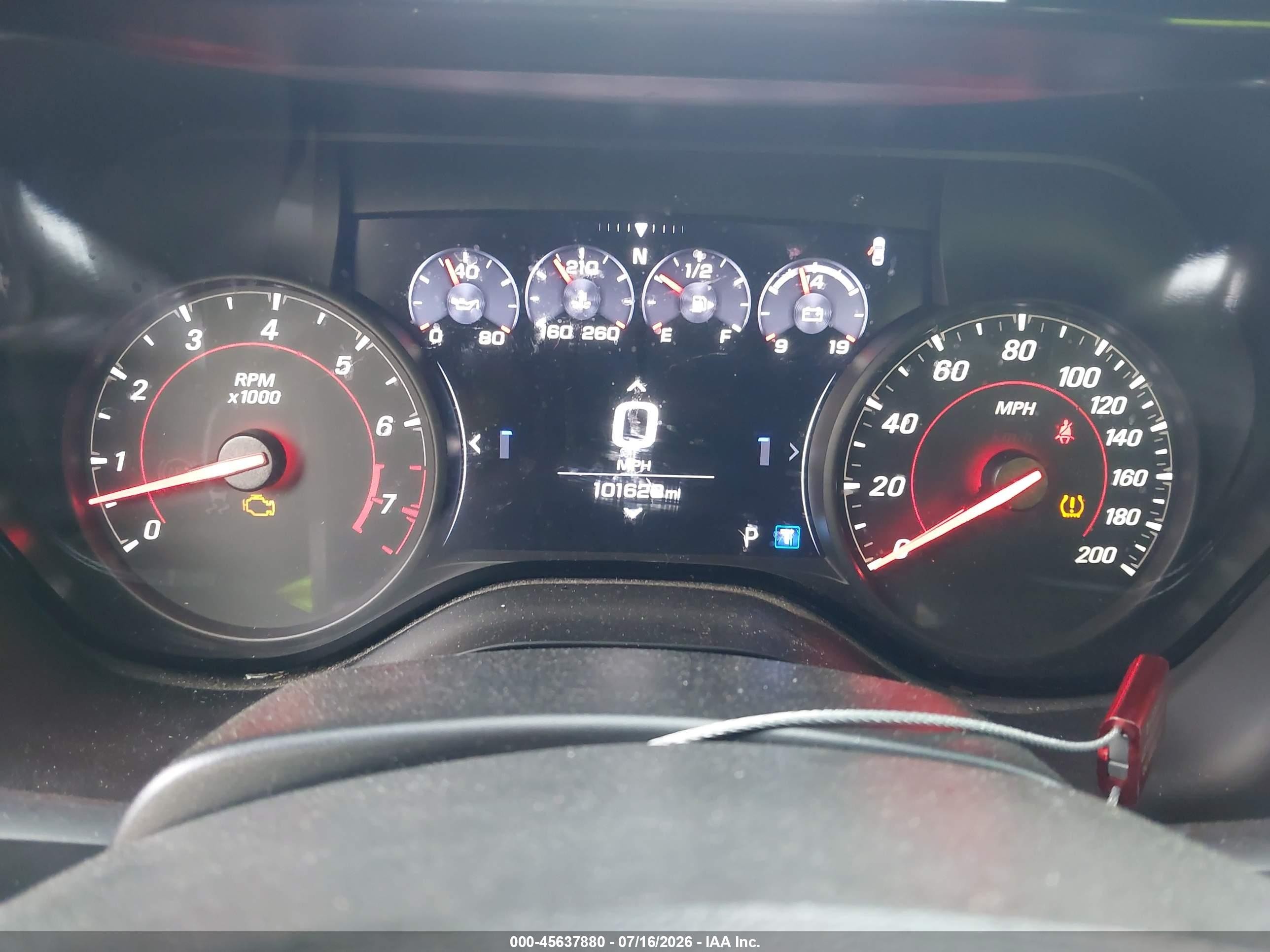 2019 Chevrolet Camaro VIN 1G1FH1R76K0103282 IAAI salvage auction — Front & Rear, Original (Texas), sold $8,400 on 2026-09-24 (photo 7)