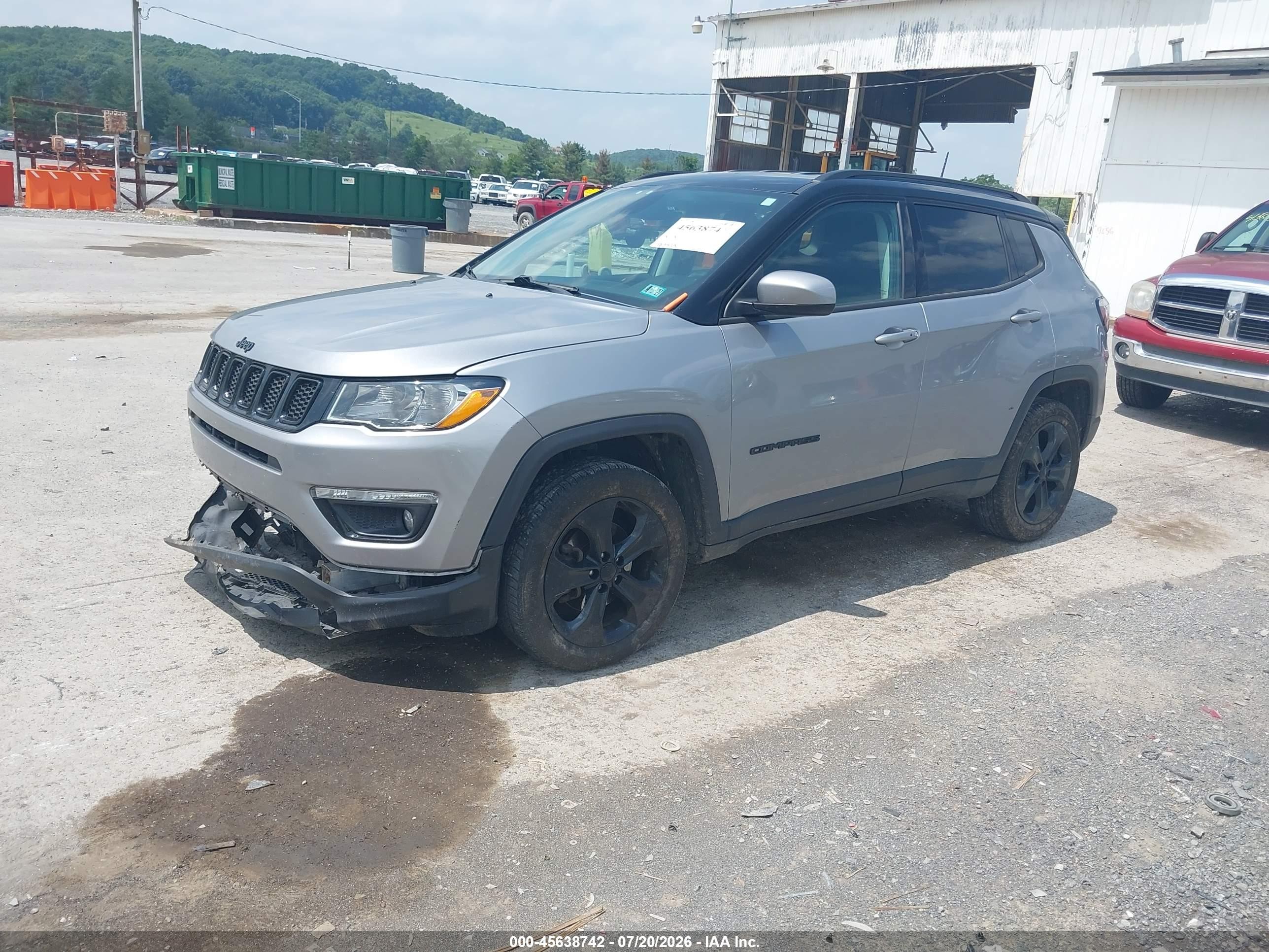 2018 Jeep Compass VIN 3C4NJDBB8JT433739 IAAI salvage auction — Front End, Salvage (Idaho), sold $1,500 on 2026-09-09 (photo 2)