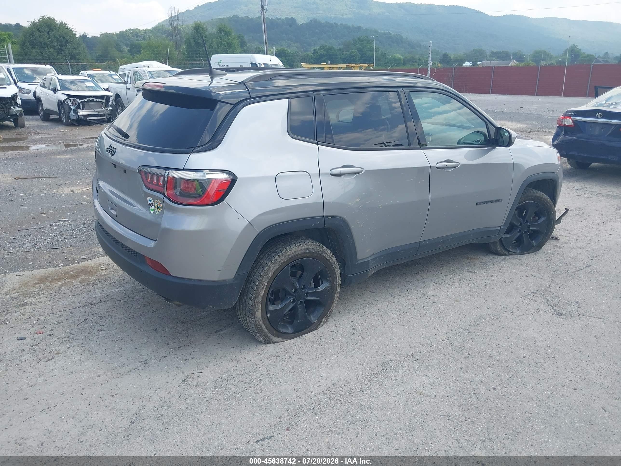 2018 Jeep Compass VIN 3C4NJDBB8JT433739 IAAI salvage auction — Front End, Salvage (Idaho), sold $1,500 on 2026-09-09 (photo 4)