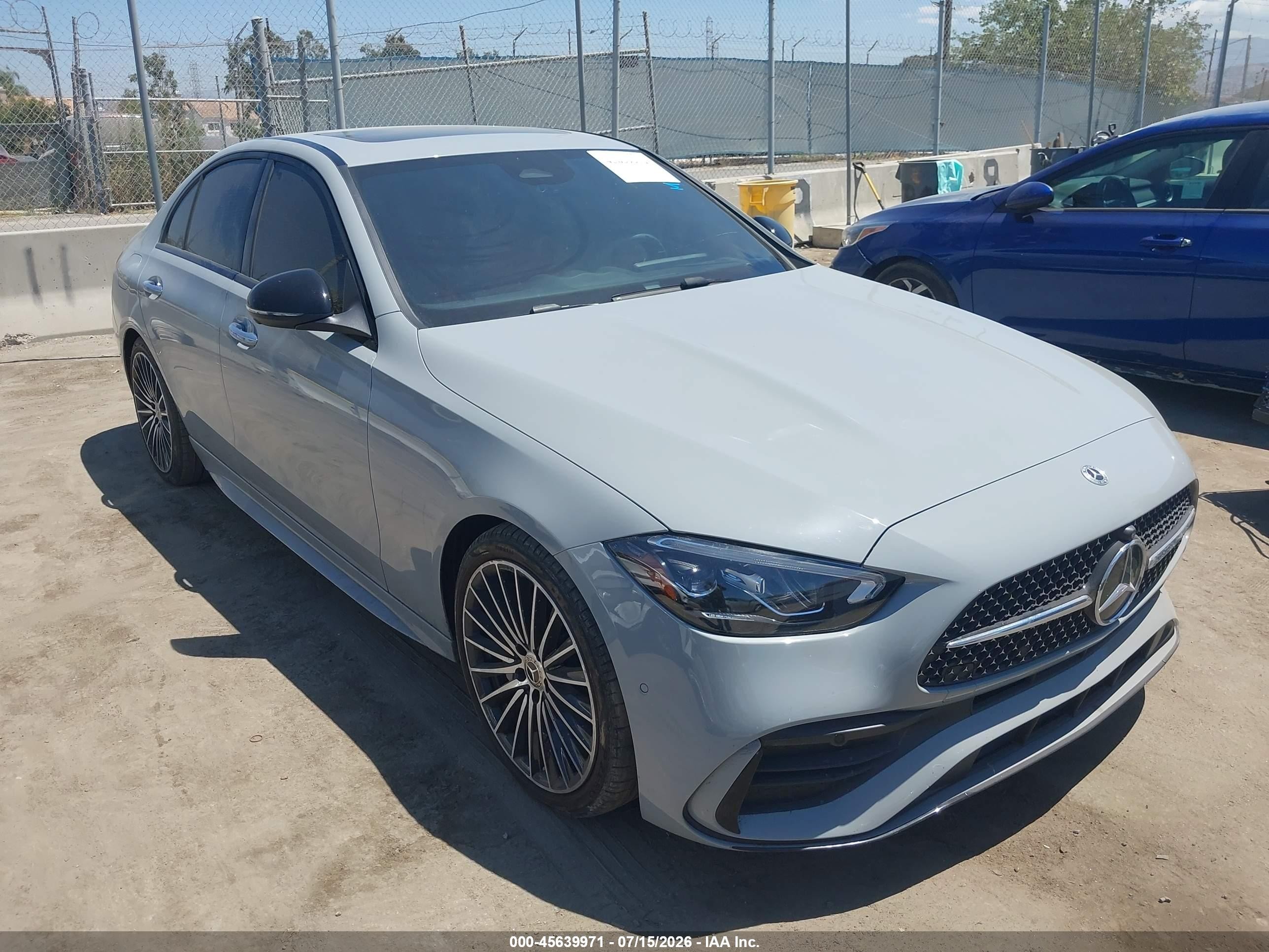 2025 Mercedes-Benz C-Class VIN W1KAF4GB2SR267873 — IAAI salvage auction photo
