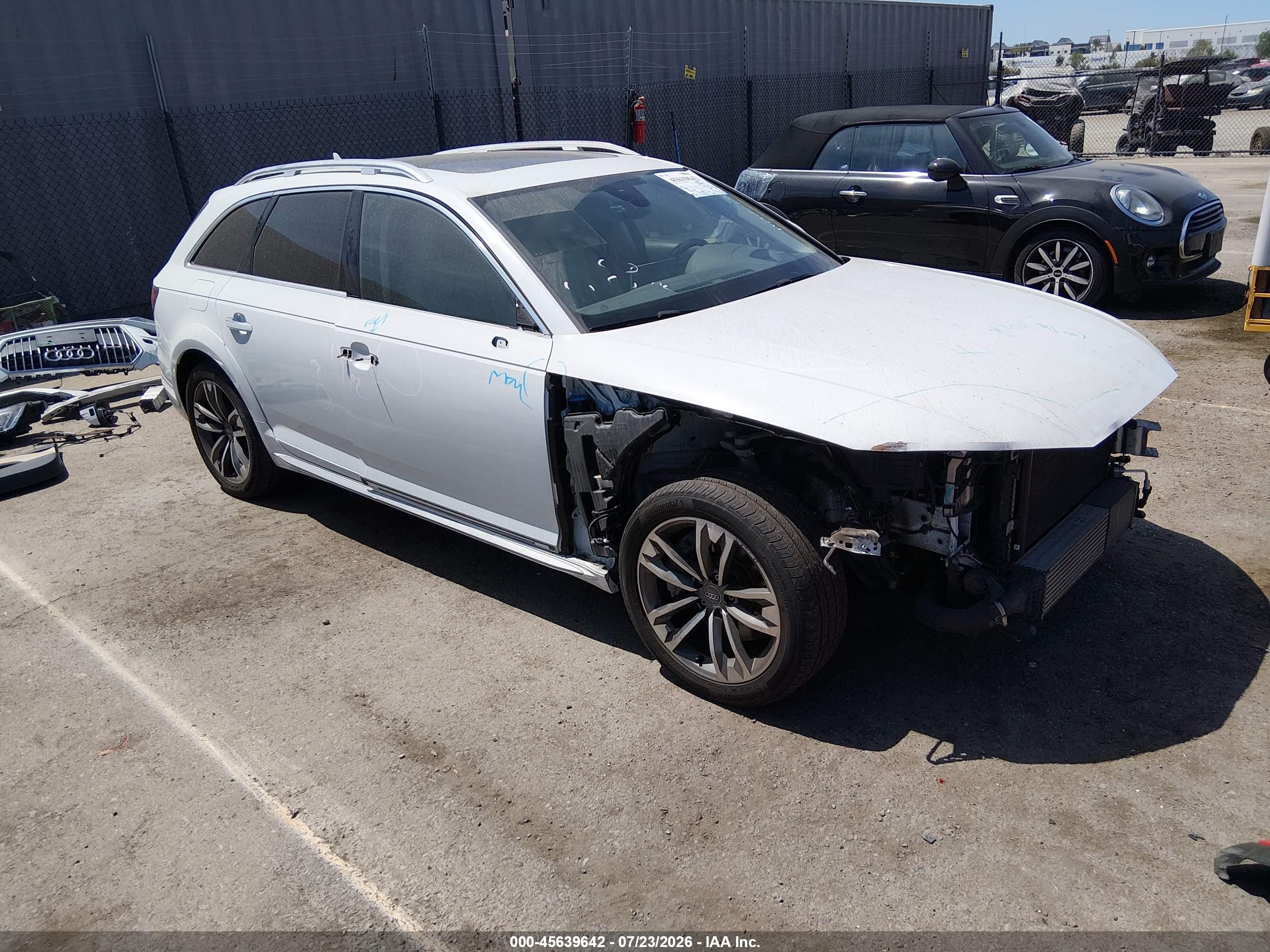 2018 Audi A4 allroad VIN WA19NAF46JA089913 — IAAI salvage auction photo