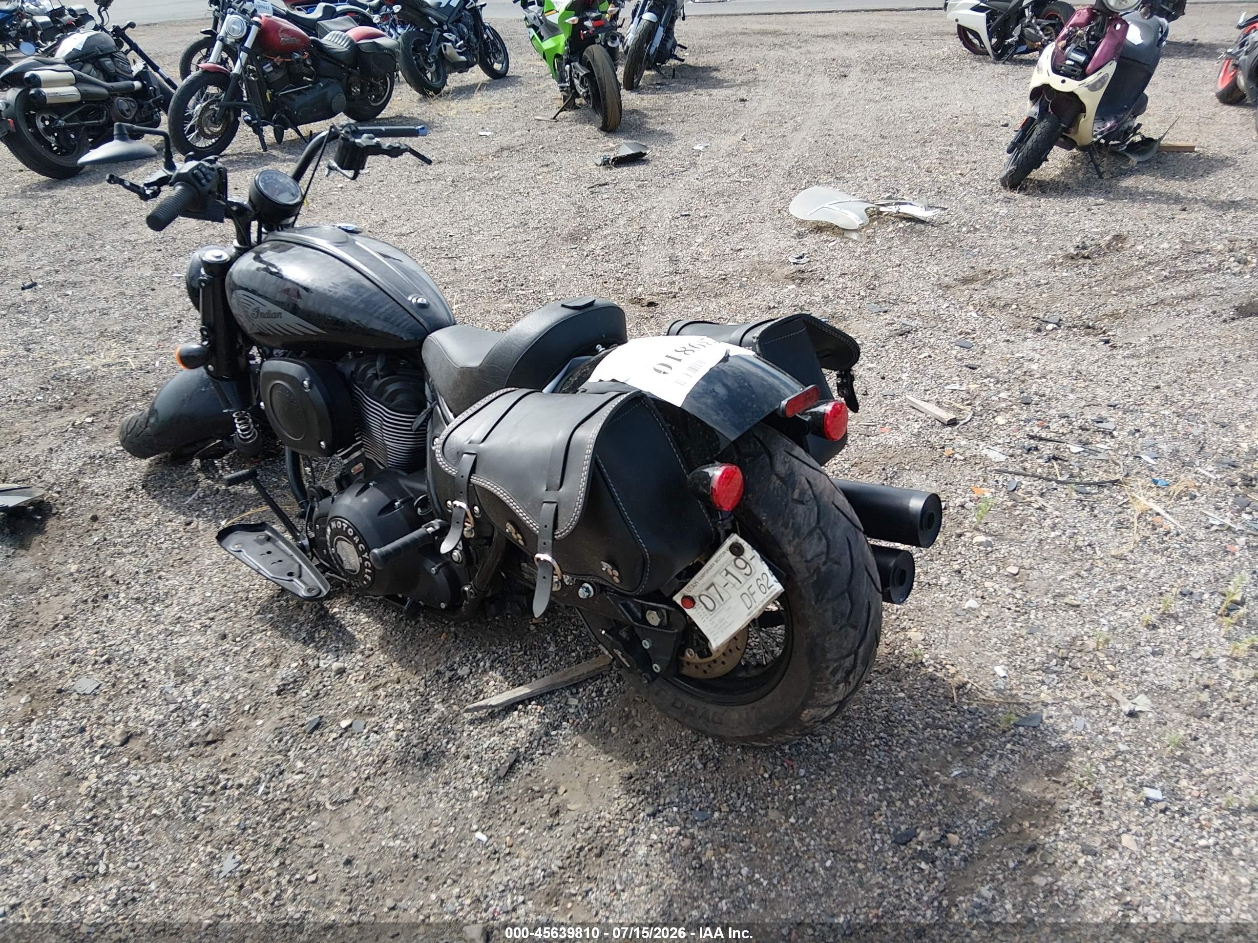 2022 Indian Motorcycle Co. Chief VIN 56KDLBAG2N3006351 IAAI salvage auction — Front End, Salvage (Utah), sold $1,650 on 2026-09-16 (photo 3)