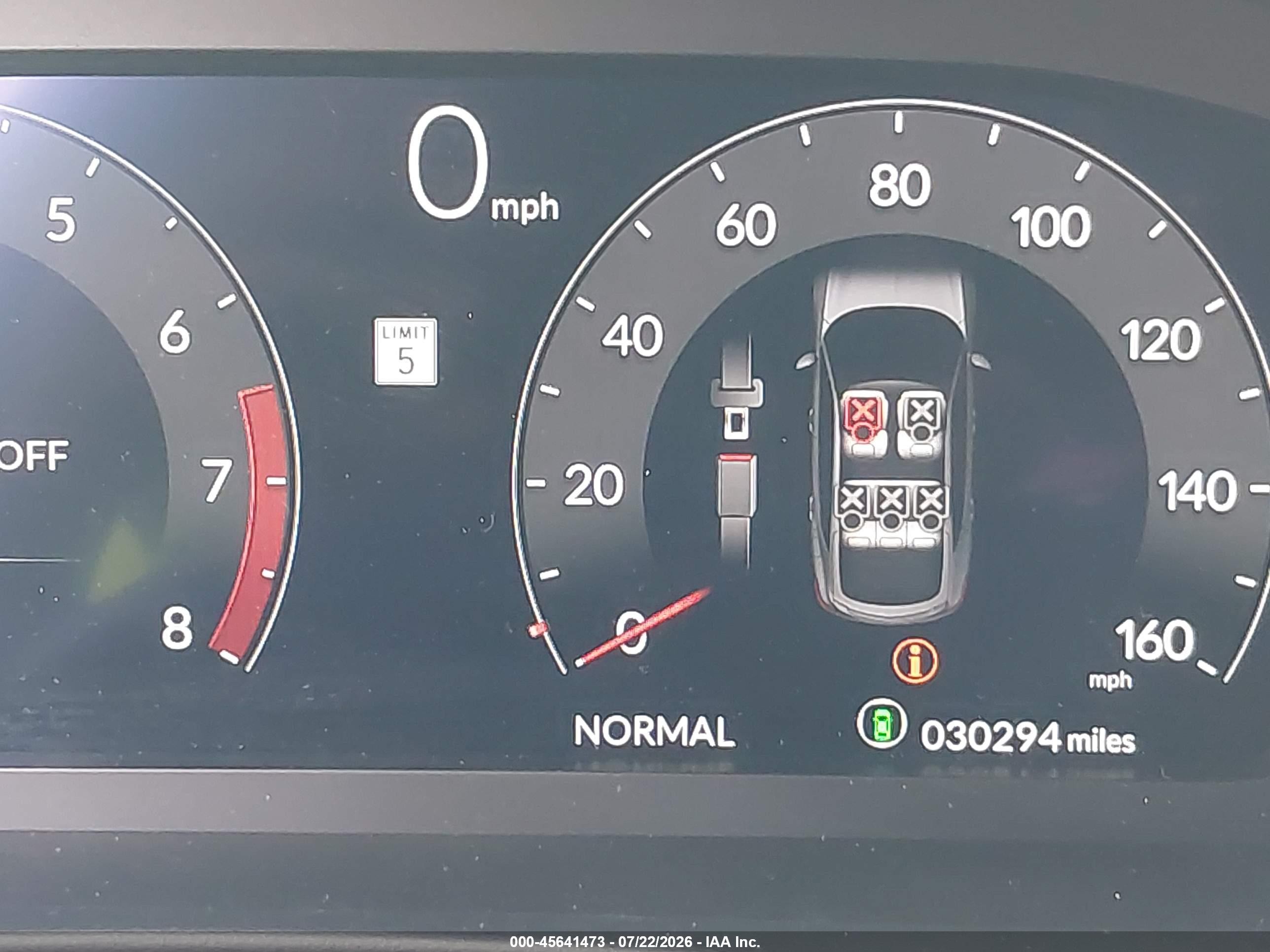 2024 Acura Integra VIN 19UDE4H30RA000324 IAAI salvage auction — Biohazard/Chemical, Salvage Certificate (California), sold $12,900 on 2026-09-11 (photo 7)