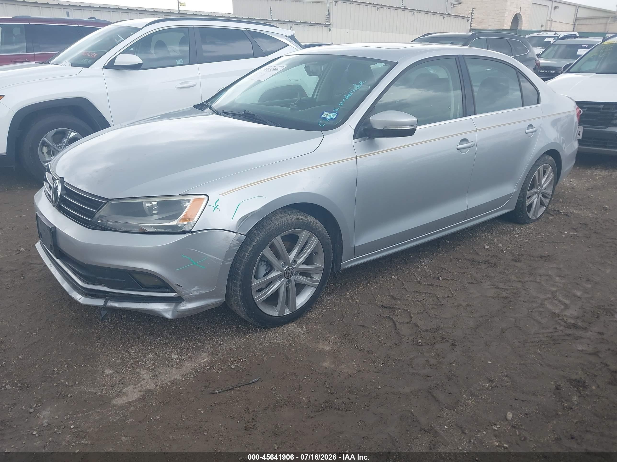 2015 Volkswagen Jetta VIN 3VWL07AJ0FM289560 IAAI salvage auction — Unknown, Salvage (Texas), sold $2,350 on 2026-09-08 (photo 2)