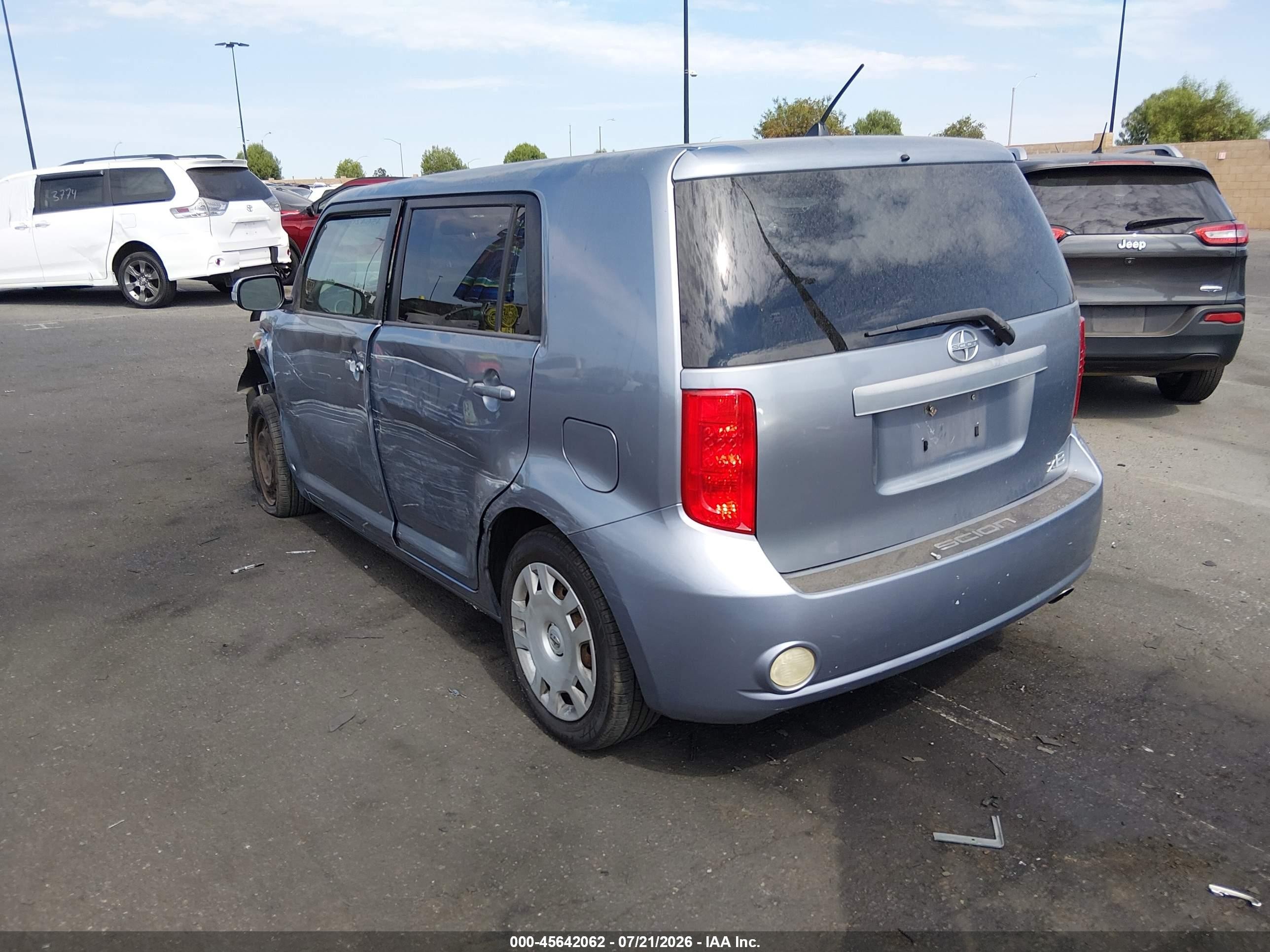 2010 Scion Xb VIN JTLZE4FE1A1100059 IAAI salvage auction — Unknown, Salvage Certificate (California), sold $1,050 on 2026-09-24 (photo 3)
