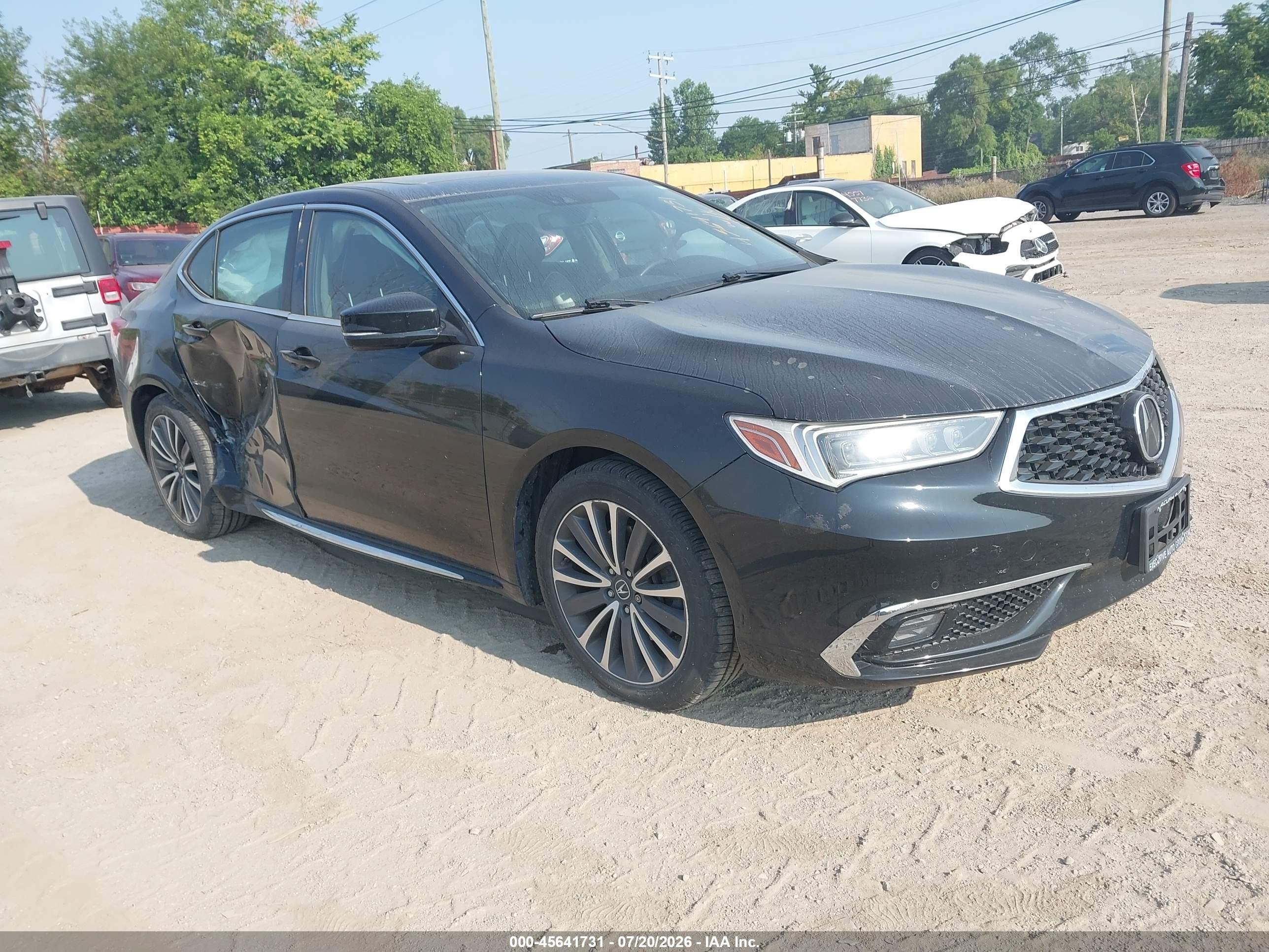 2018 Acura Tlx VIN 19UUB3F75JA004091 IAAI salvage auction — Side, Clear (Michigan), sold $3,950 on 2026-09-05 (photo 1)