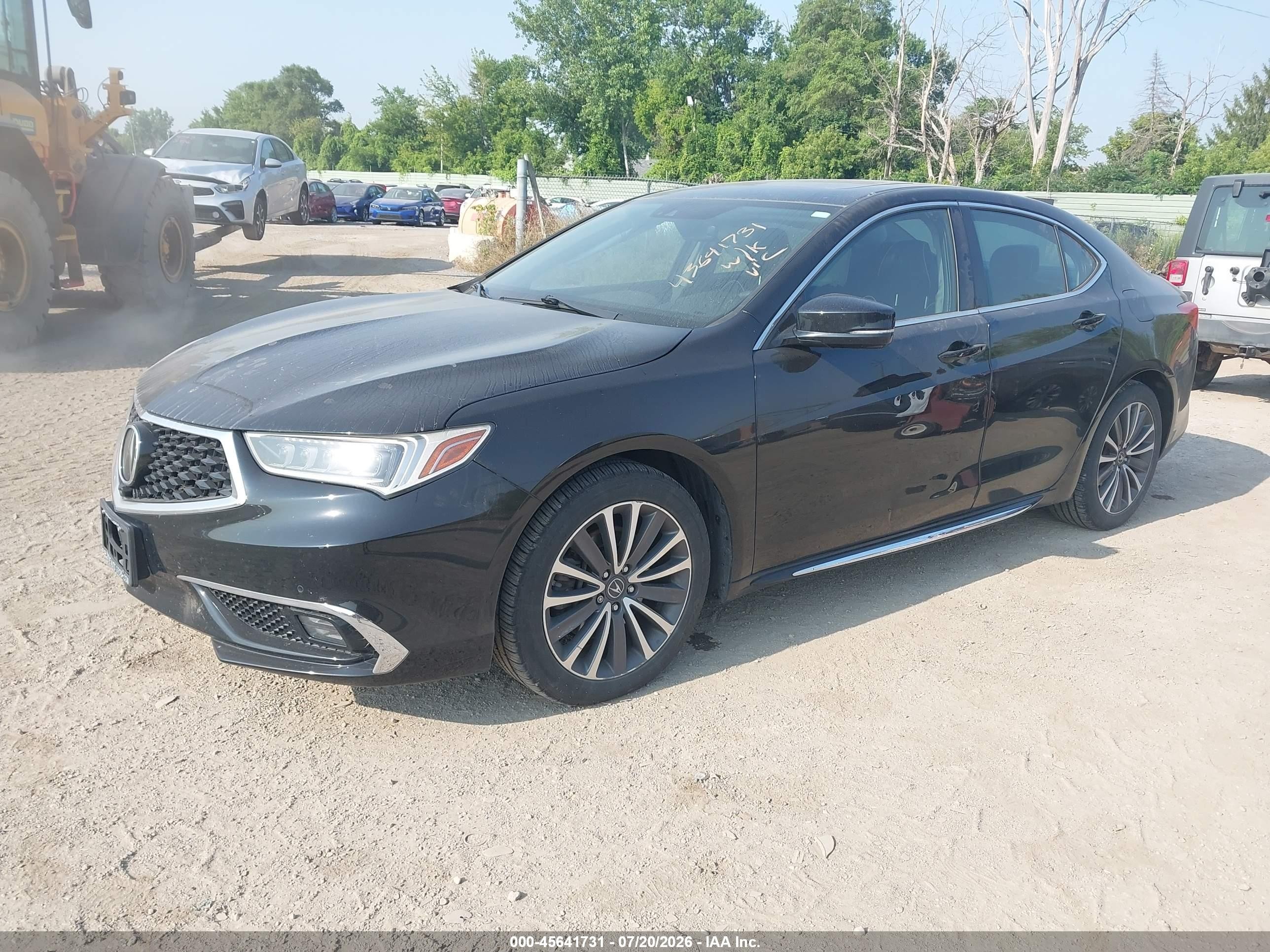 2018 Acura Tlx VIN 19UUB3F75JA004091 IAAI salvage auction — Side, Clear (Michigan), sold $3,950 on 2026-09-05 (photo 2)