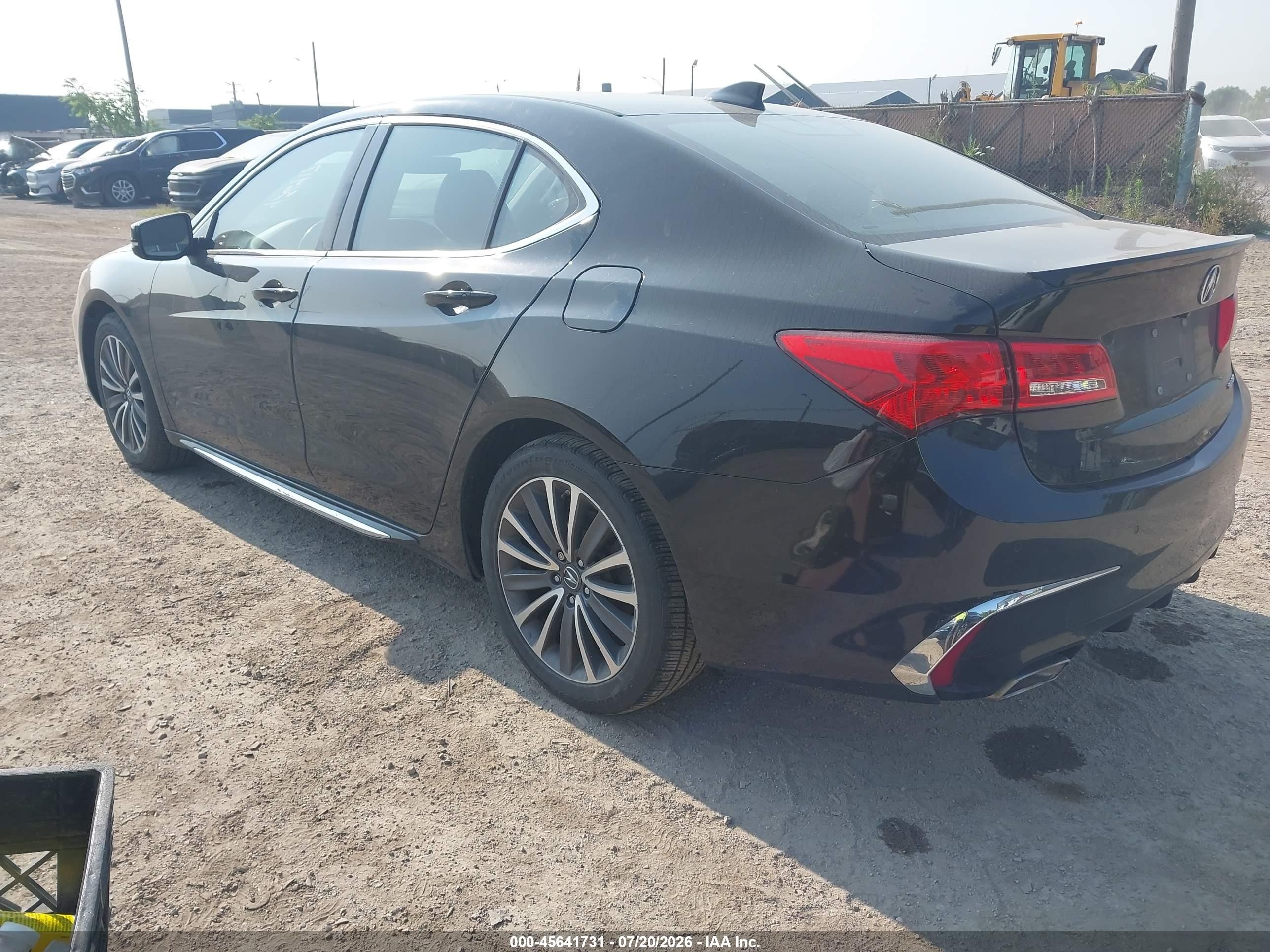 2018 Acura Tlx VIN 19UUB3F75JA004091 IAAI salvage auction — Side, Clear (Michigan), sold $3,950 on 2026-09-05 (photo 3)