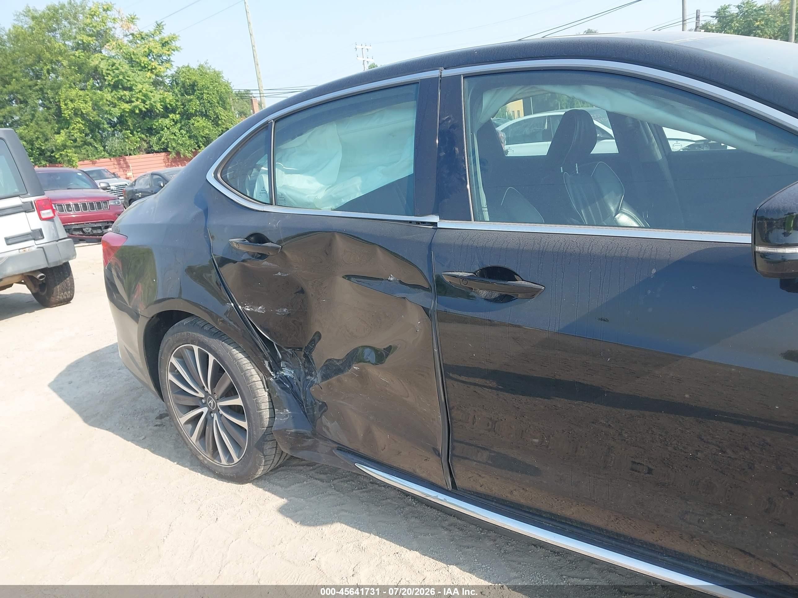 2018 Acura Tlx VIN 19UUB3F75JA004091 IAAI salvage auction — Side, Clear (Michigan), sold $3,950 on 2026-09-05 (photo 6)