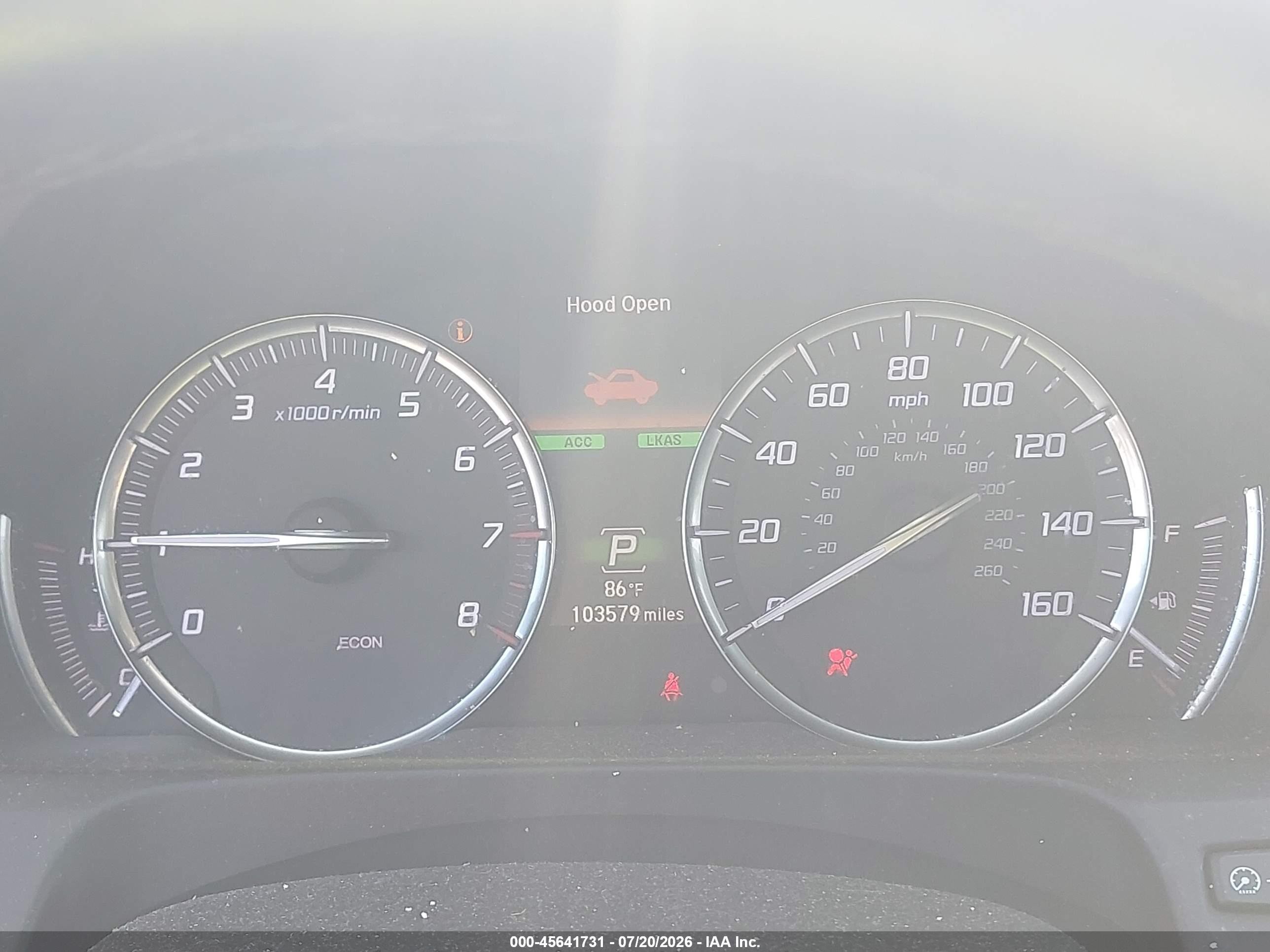 2018 Acura Tlx VIN 19UUB3F75JA004091 IAAI salvage auction — Side, Clear (Michigan), sold $3,950 on 2026-09-05 (photo 7)