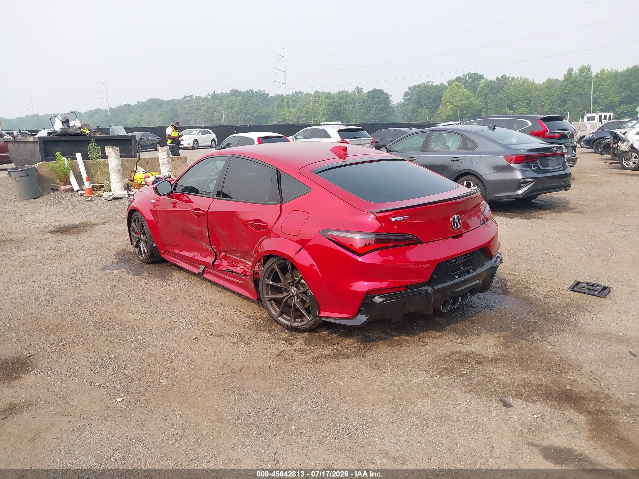 2024 Acura Integra VIN 19UDE5G9XRA002643 IAAI salvage auction — Side, Salvage - Greater Than 75% (Maryland), sold $21,100 on 2026-09-19 (photo 3)