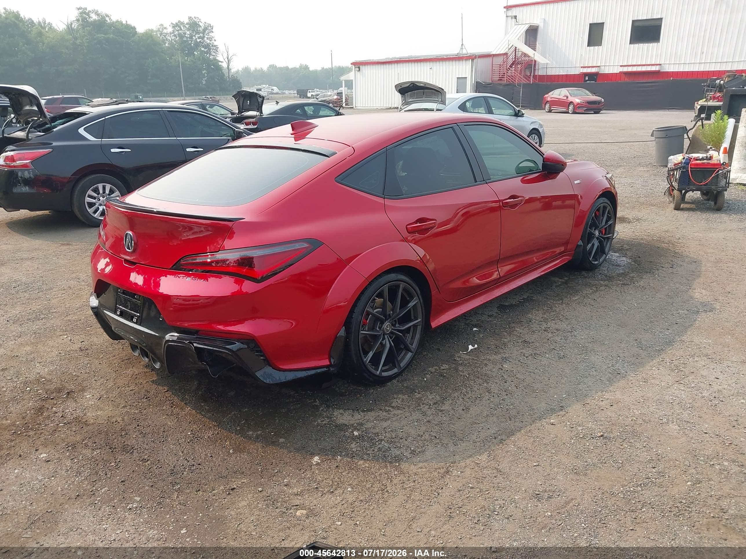 2024 Acura Integra VIN 19UDE5G9XRA002643 IAAI salvage auction — Side, Salvage - Greater Than 75% (Maryland), sold $21,100 on 2026-09-19 (photo 4)
