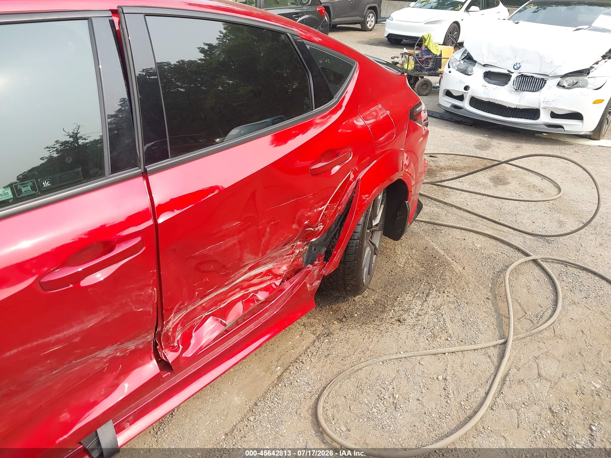 2024 Acura Integra VIN 19UDE5G9XRA002643 IAAI salvage auction — Side, Salvage - Greater Than 75% (Maryland), sold $21,100 on 2026-09-19 (photo 6)