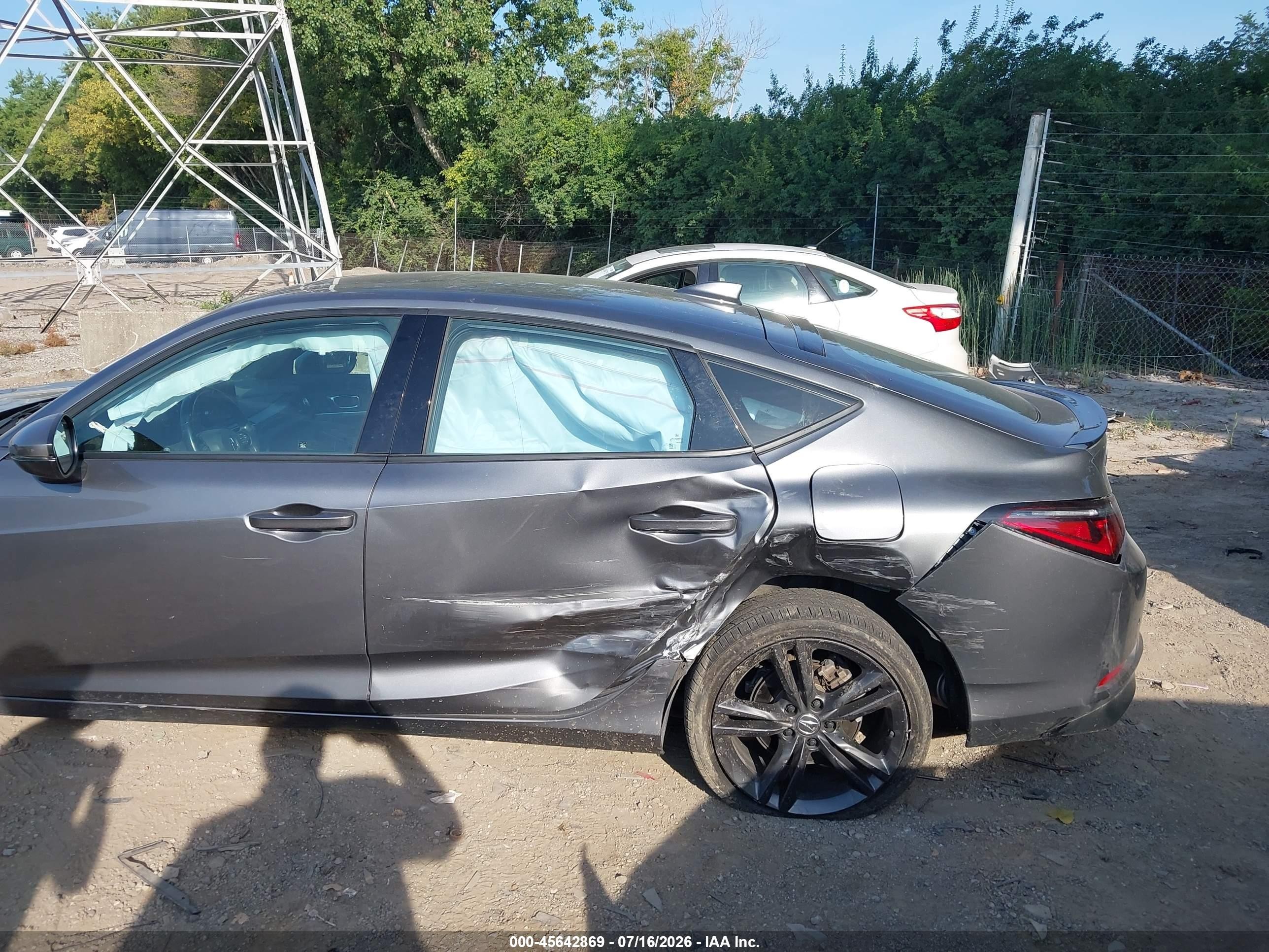 2025 Acura Integra VIN 19UDE4G7XSA000289 IAAI salvage auction — Rear End, Salvage (Indiana), sold $8,350 on 2026-09-09 (photo 6)