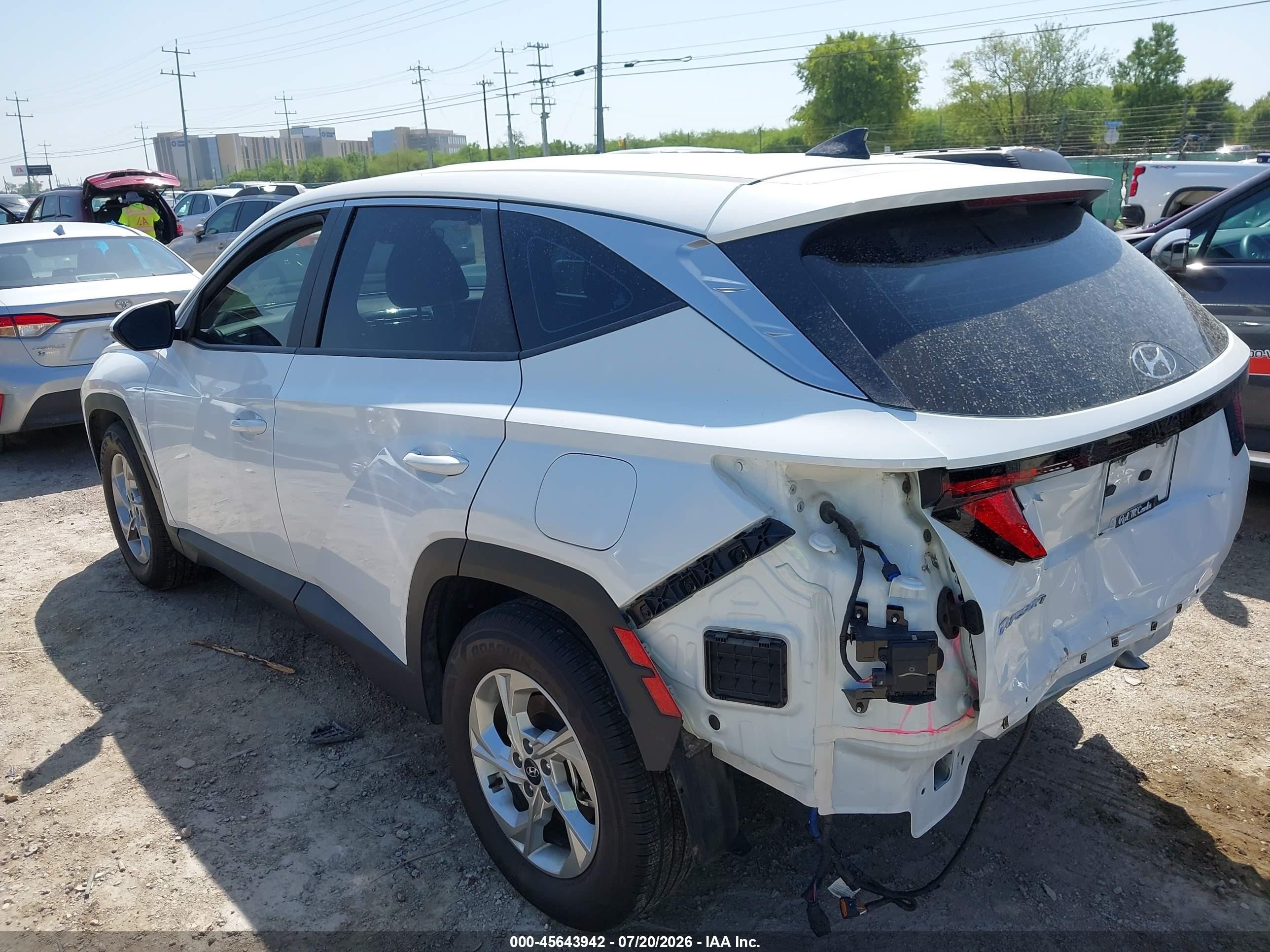 2024 Hyundai Tucson VIN 5NMJA3DE4RH429924 IAAI salvage auction — Rear End, Salvage (Texas), sold $7,800 on 2026-09-06 (photo 3)