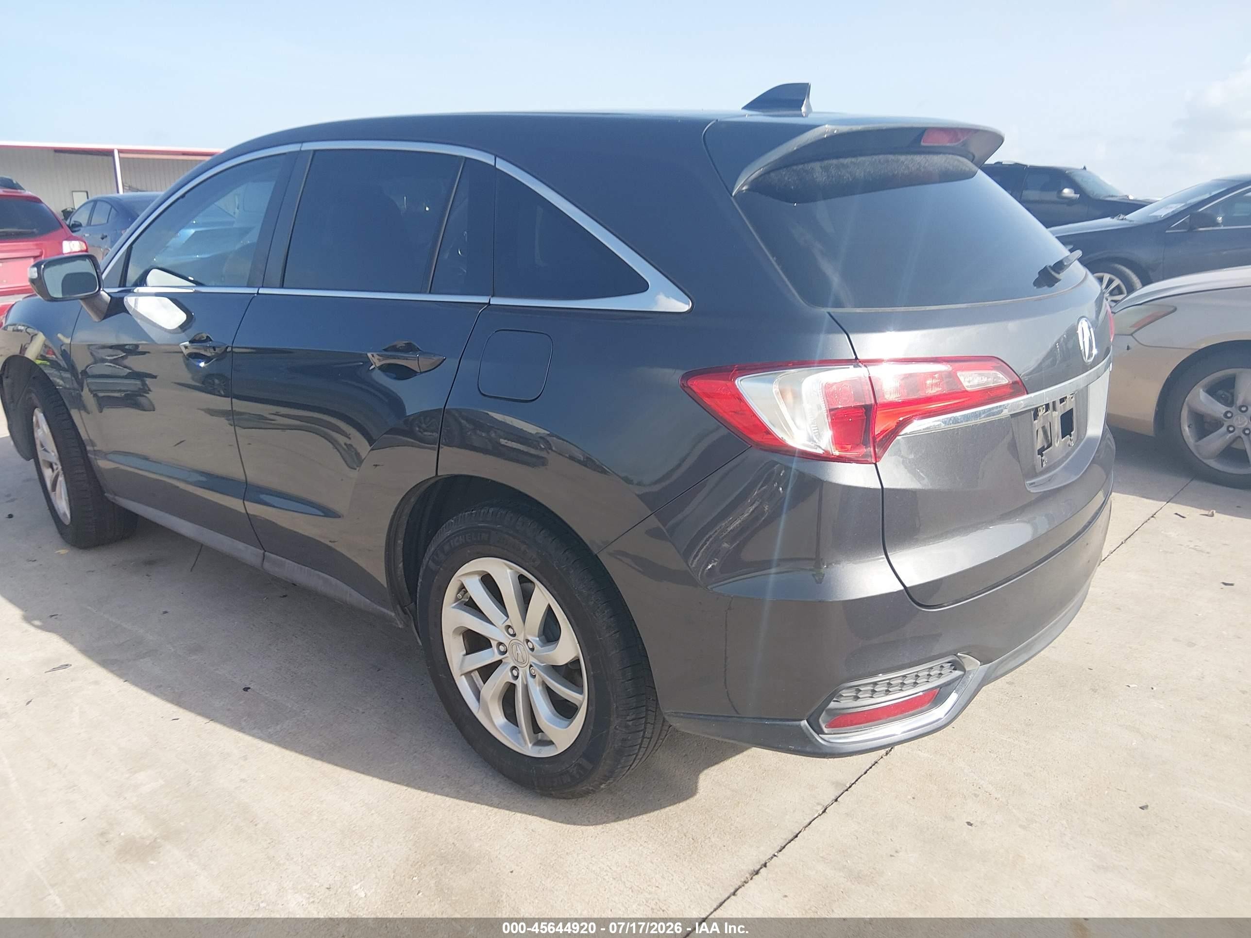 2016 Acura RDX VIN 5J8TB3H58GL012299 IAAI salvage auction — Side, Wait Title, sold $1,950 on 2026-09-20 (photo 3)
