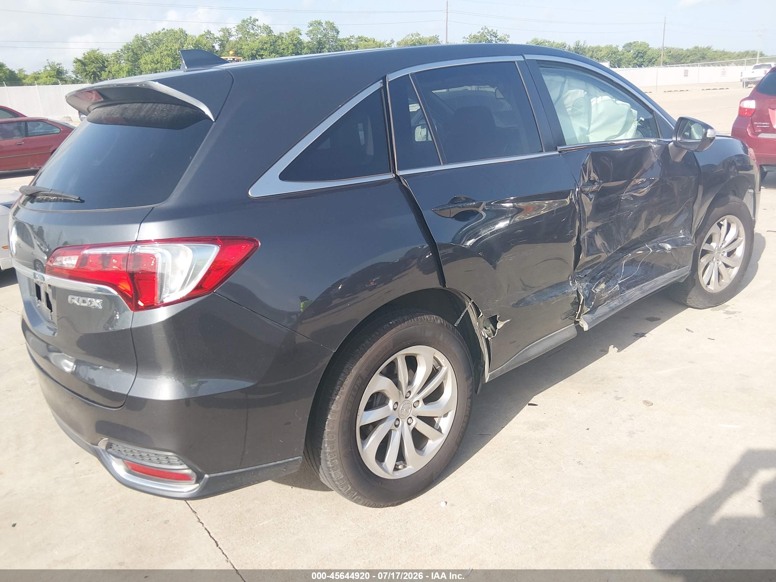 2016 Acura RDX VIN 5J8TB3H58GL012299 IAAI salvage auction — Side, Wait Title, sold $1,950 on 2026-09-20 (photo 4)