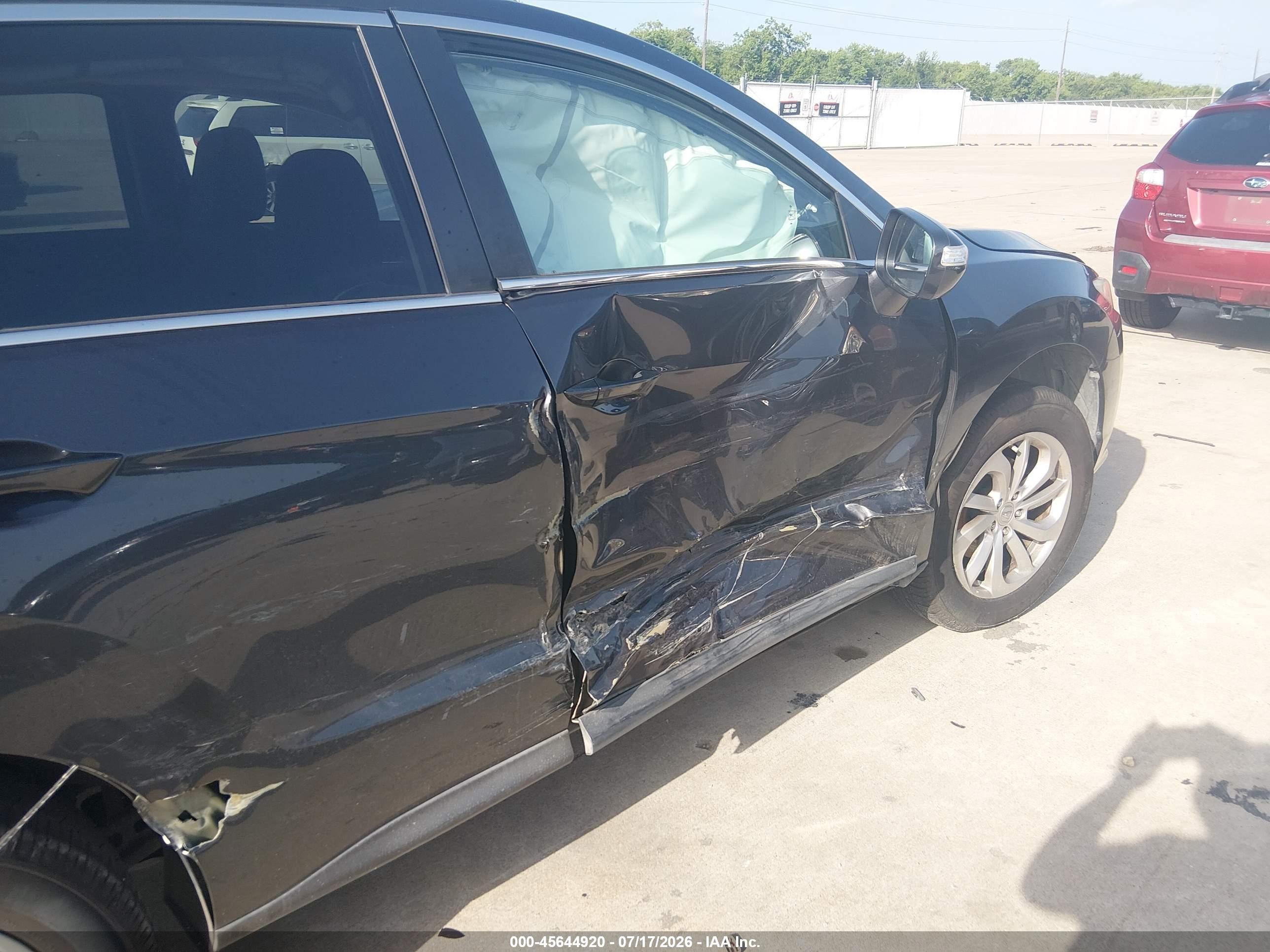2016 Acura RDX VIN 5J8TB3H58GL012299 IAAI salvage auction — Side, Wait Title, sold $1,950 on 2026-09-20 (photo 6)