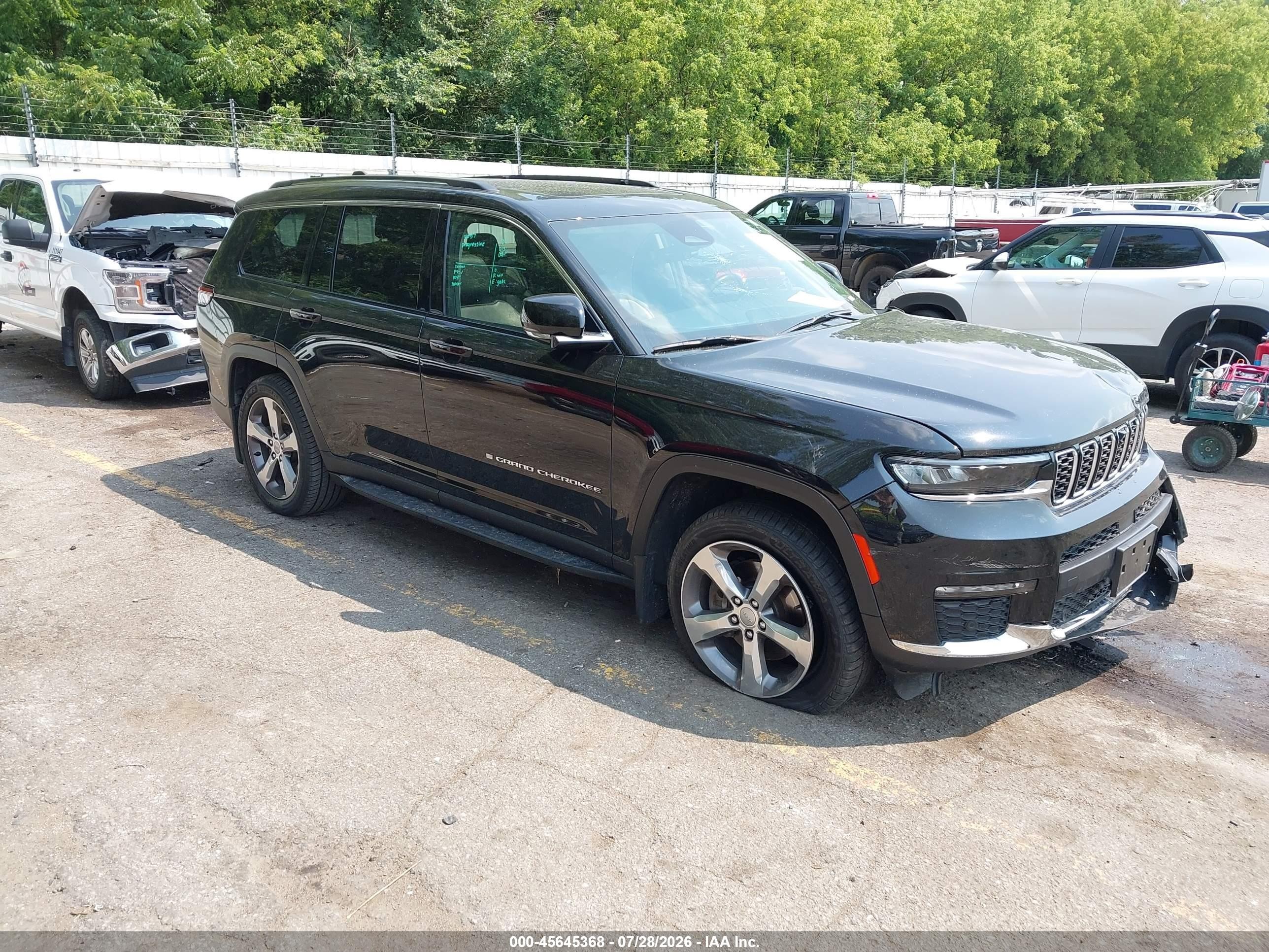 2021 Jeep Grand Cherokee L VIN 1C4RJKBG8M8127743 — IAAI salvage auction photo