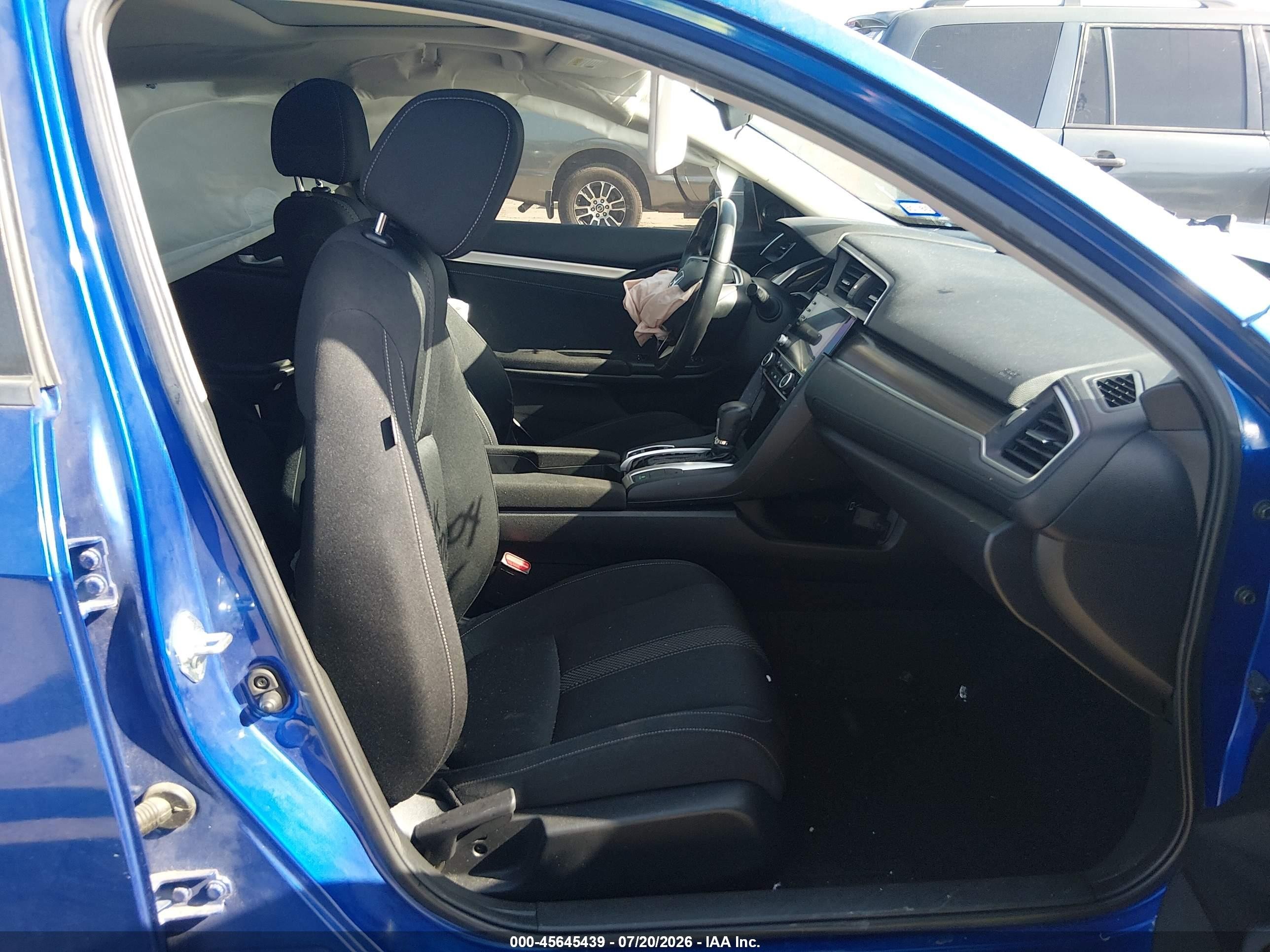 2019 Honda Civic VIN JHMFC1F31KX004690 IAAI salvage auction — Front & Rear, Salvage (Texas), sold $1,950 on 2026-09-09 (photo 5)