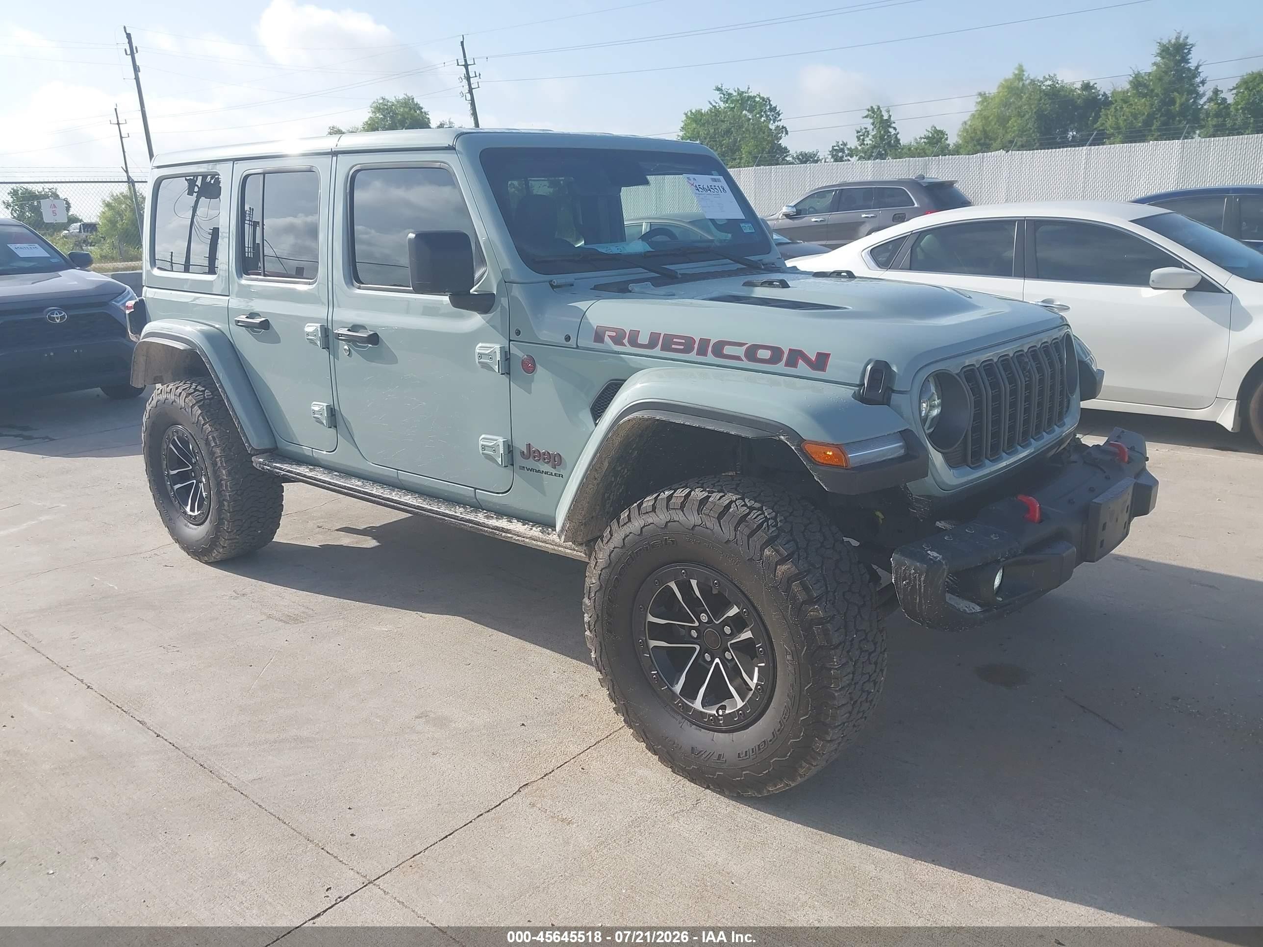 2024 Jeep Wrangler VIN 1C4RJXFG1RW296724 — IAAI salvage auction photo