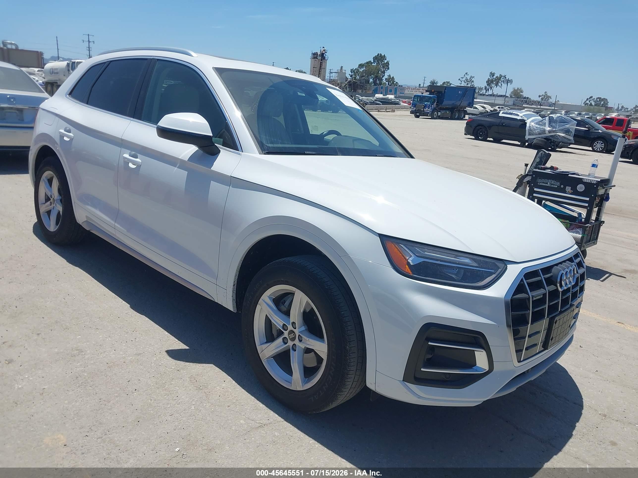 2023 Audi Q5 VIN WA1ABAFY7P2108724 — IAAI salvage auction photo