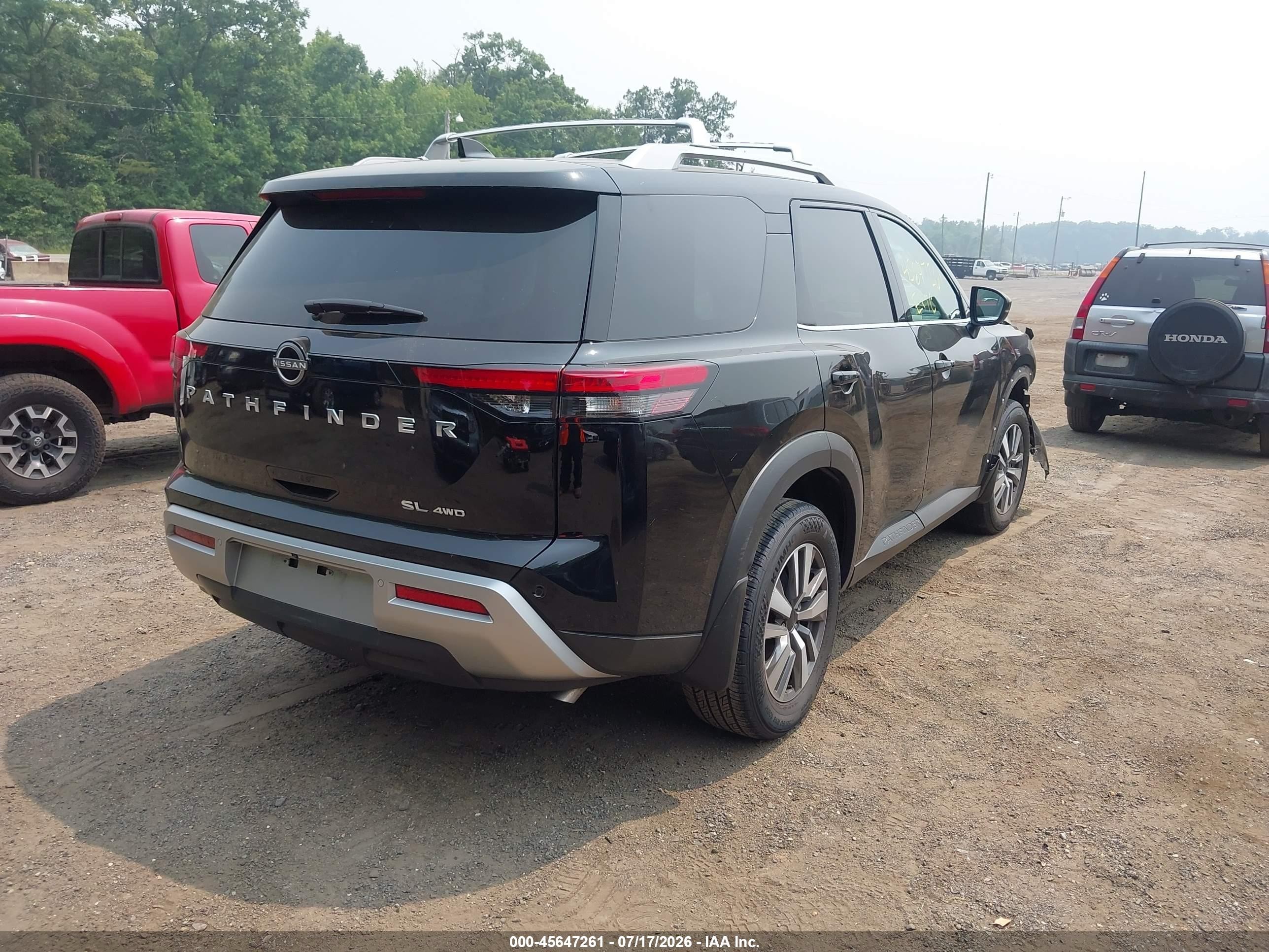 2024 Nissan Pathfinder VIN 5N1DR3CC3RC316207 IAAI salvage auction — Front End, Salvage - Greater Than 75% (Maryland), sold $8,300 on 2026-09-09 (photo 4)