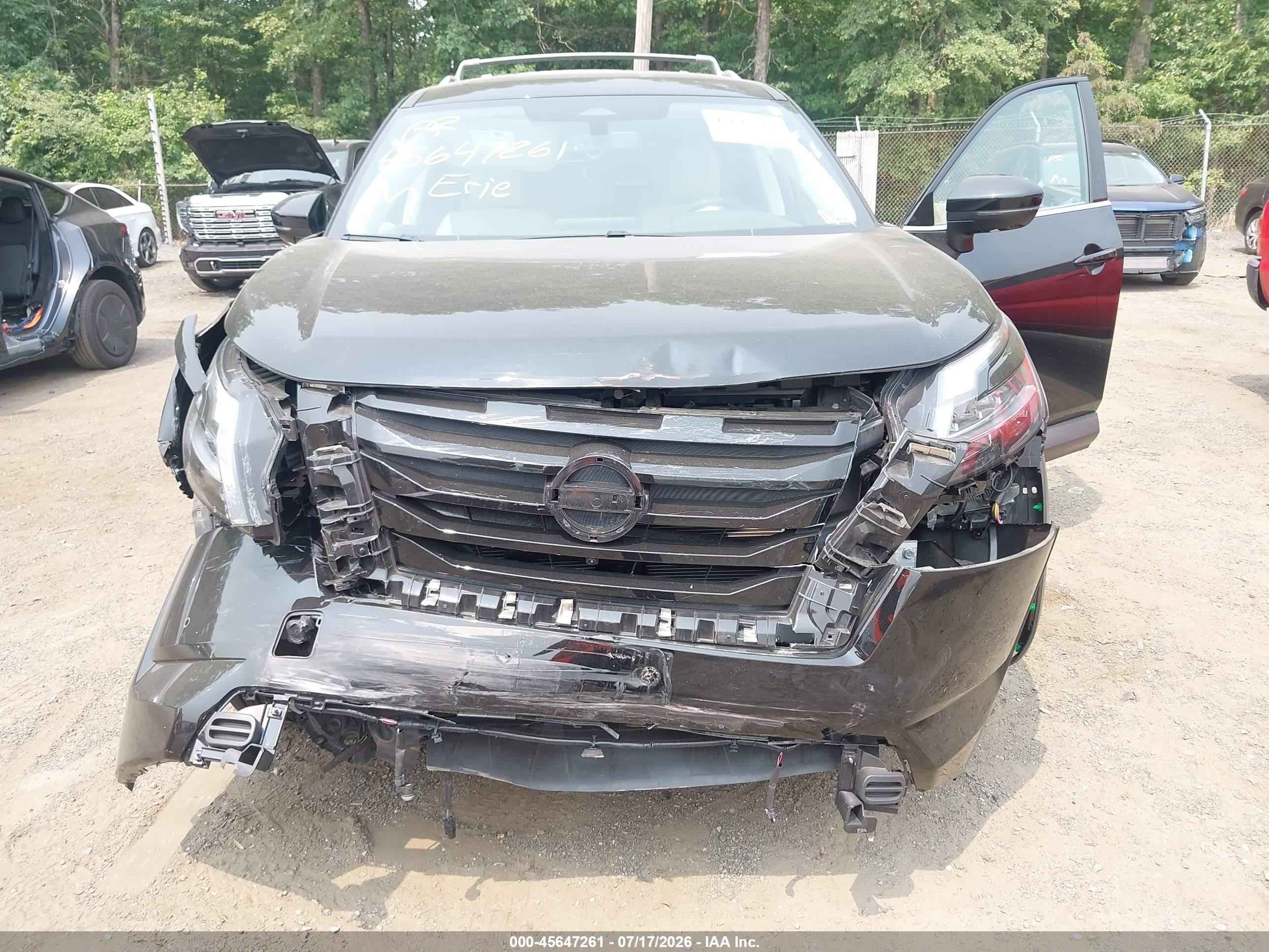 2024 Nissan Pathfinder VIN 5N1DR3CC3RC316207 IAAI salvage auction — Front End, Salvage - Greater Than 75% (Maryland), sold $8,300 on 2026-09-09 (photo 6)