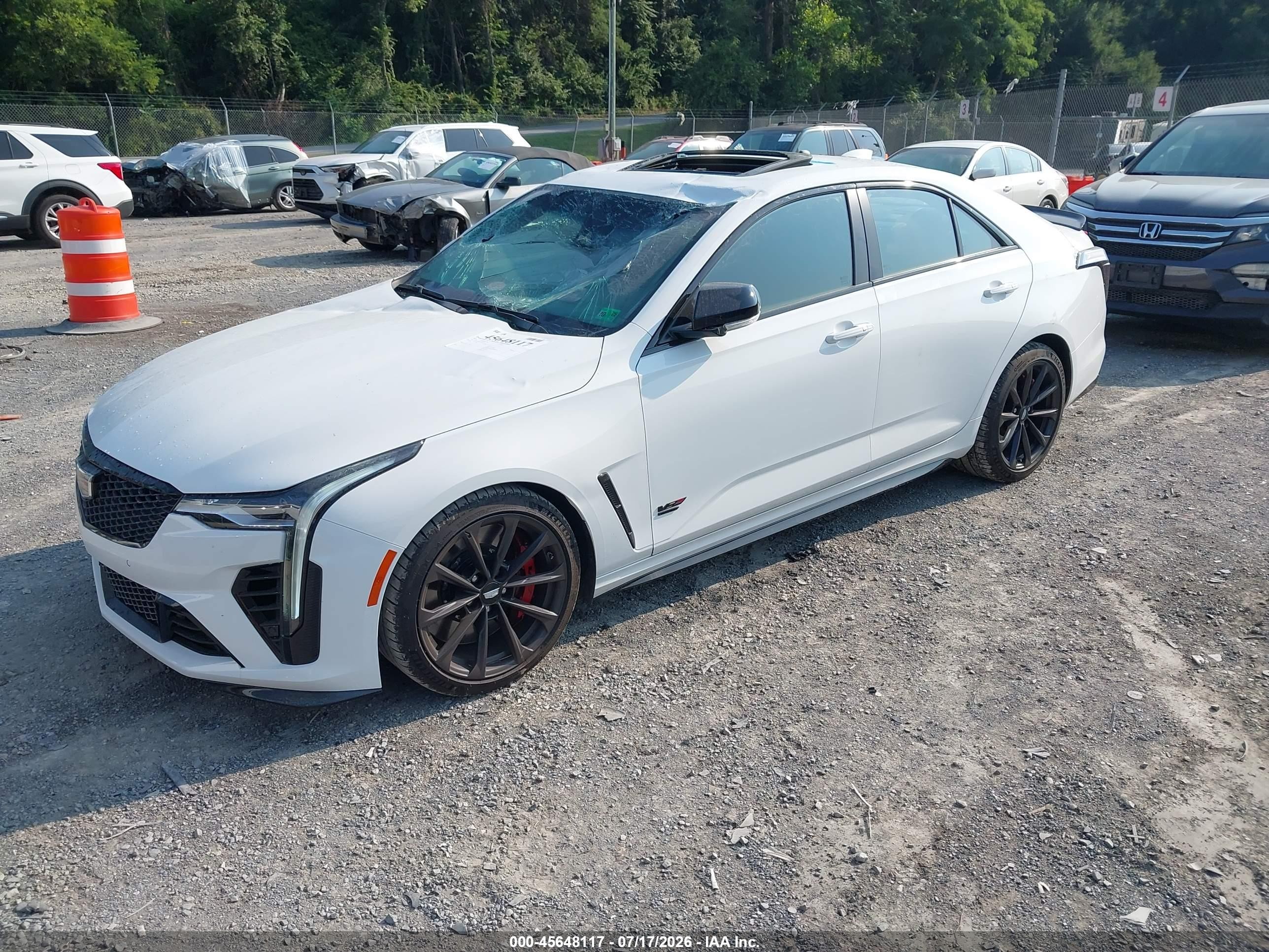 2026 Cadillac Ct4-v VIN 1G6D75RP6T0410027 IAAI salvage auction — All Over, Salvage (Virginia), sold $28,700 on 2026-08-11 (photo 2)