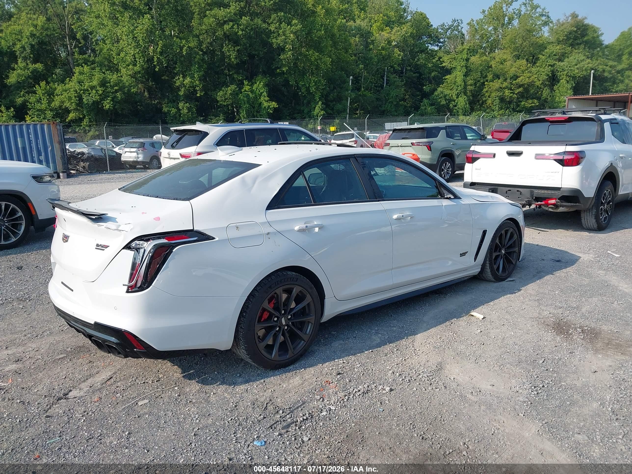 2026 Cadillac Ct4-v VIN 1G6D75RP6T0410027 IAAI salvage auction — All Over, Salvage (Virginia), sold $28,700 on 2026-08-11 (photo 4)